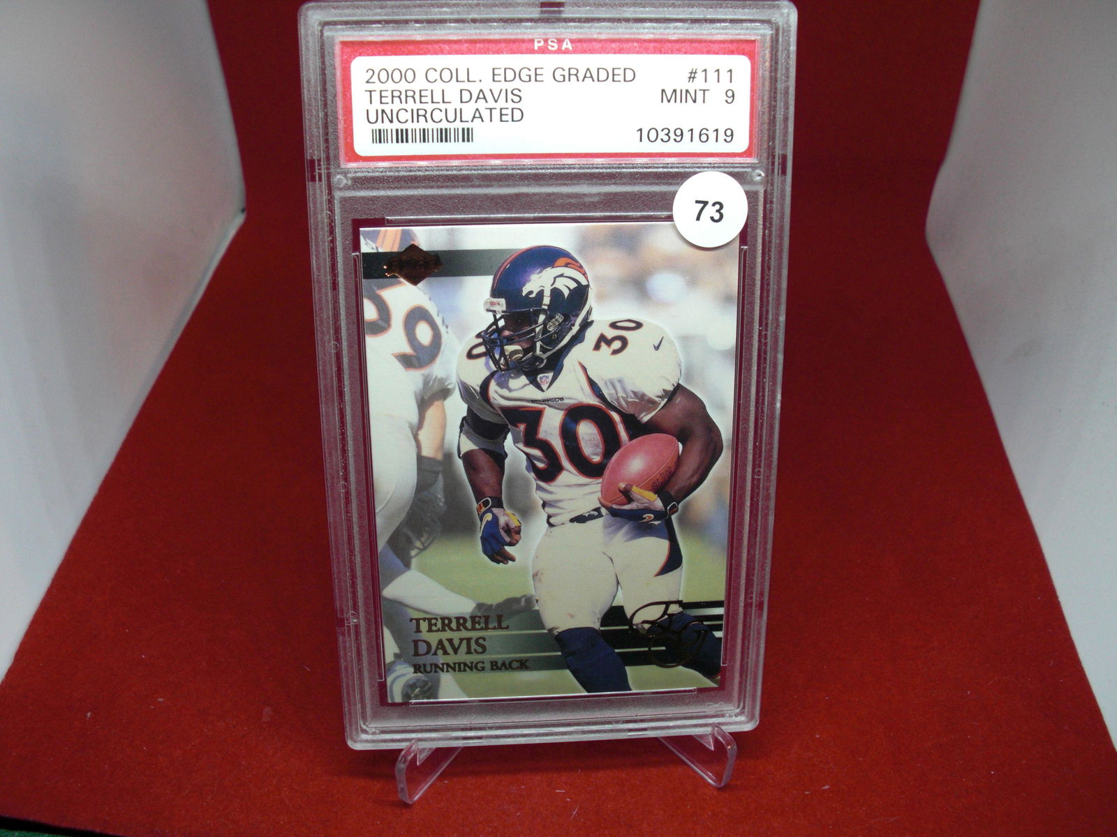 psa graded 2000 terrell davis mint 9 (1 of 1)