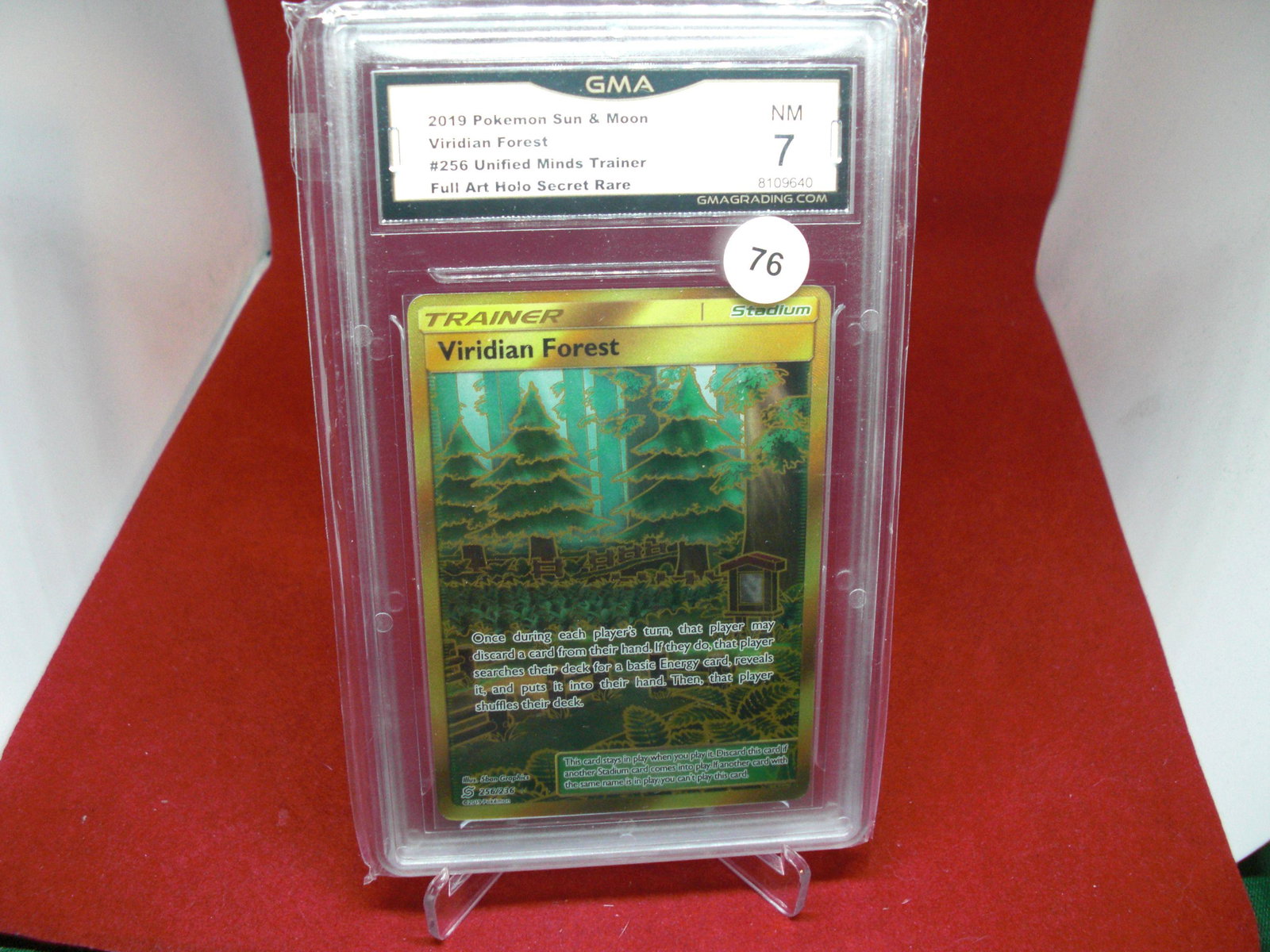 gma graded 2019 pokemon viridian forest mint: nice graded card