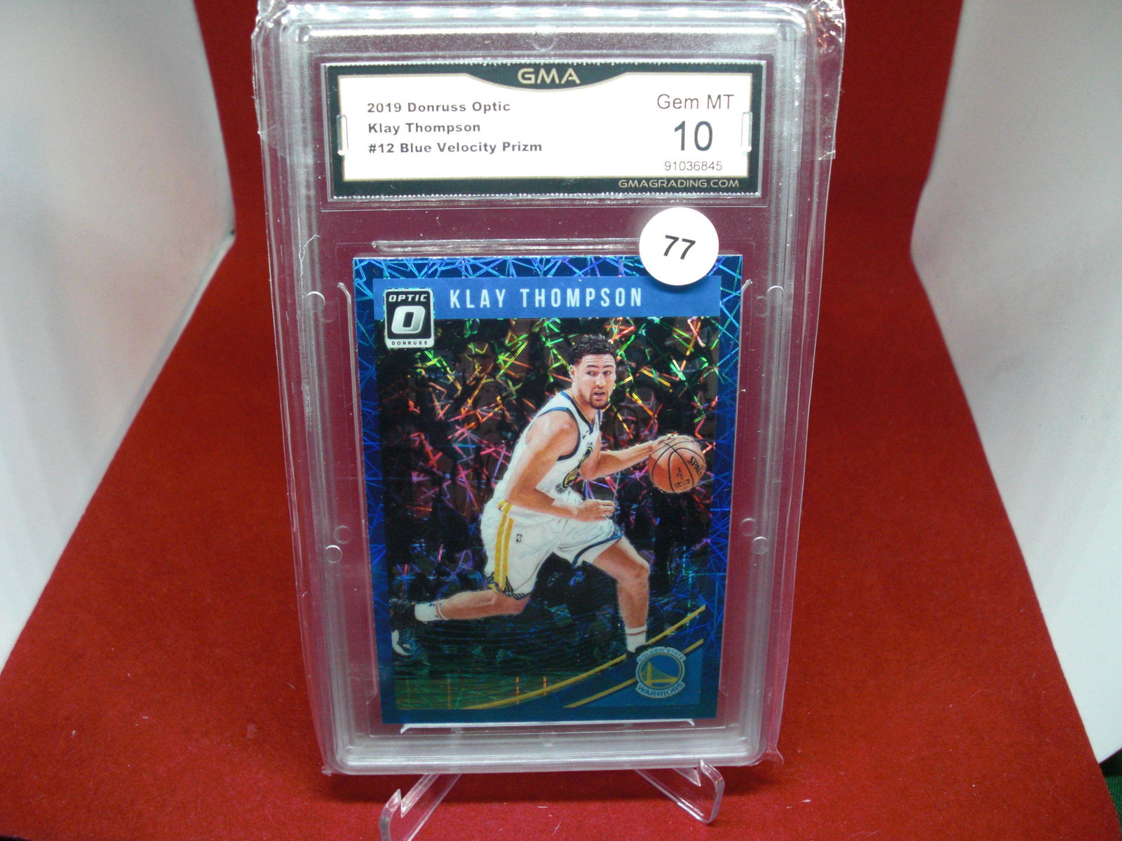gma graded 2019 klay thompson blue velocity mint 10 (1 of 1)