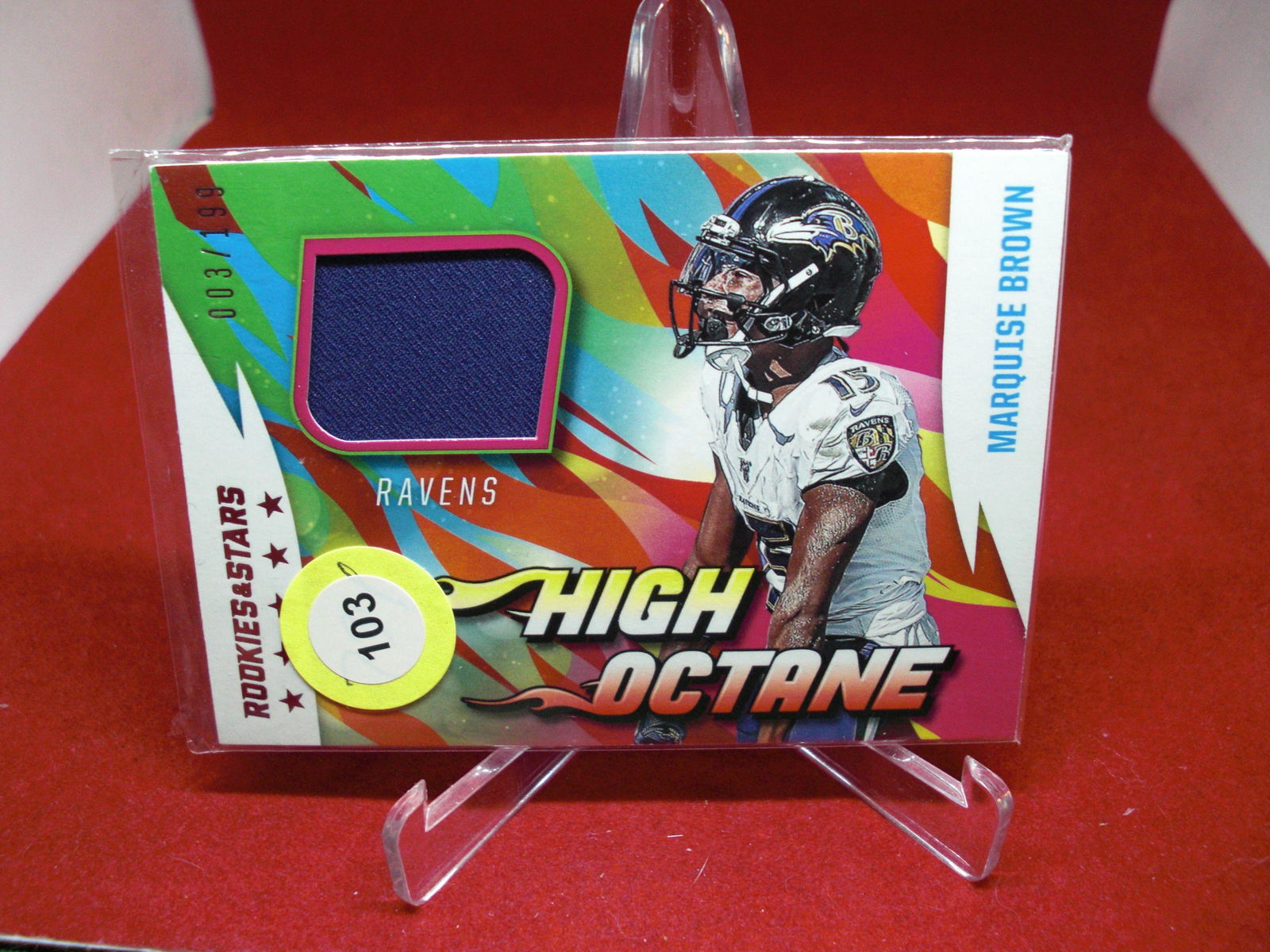 marquise brown jsesey rookie and stars #003/199 (1 of 1)