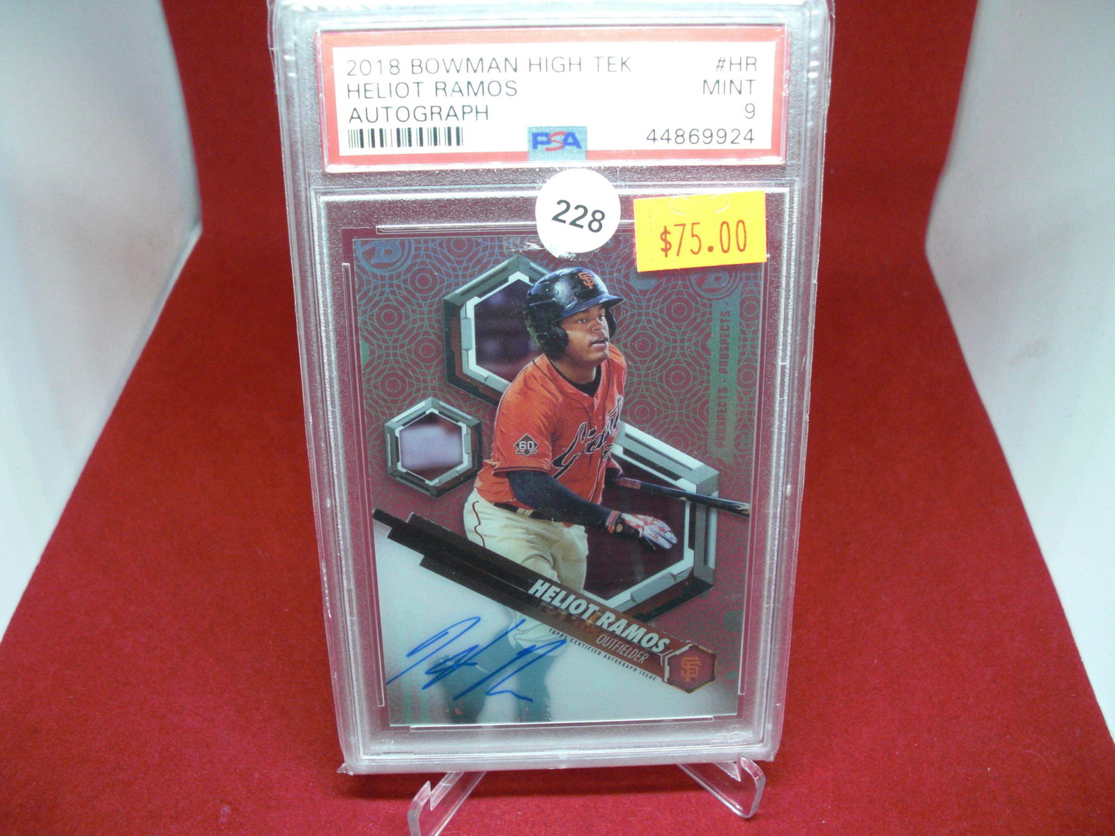 psa 2018 heliot ramos autograph mint 9 (1 of 1)