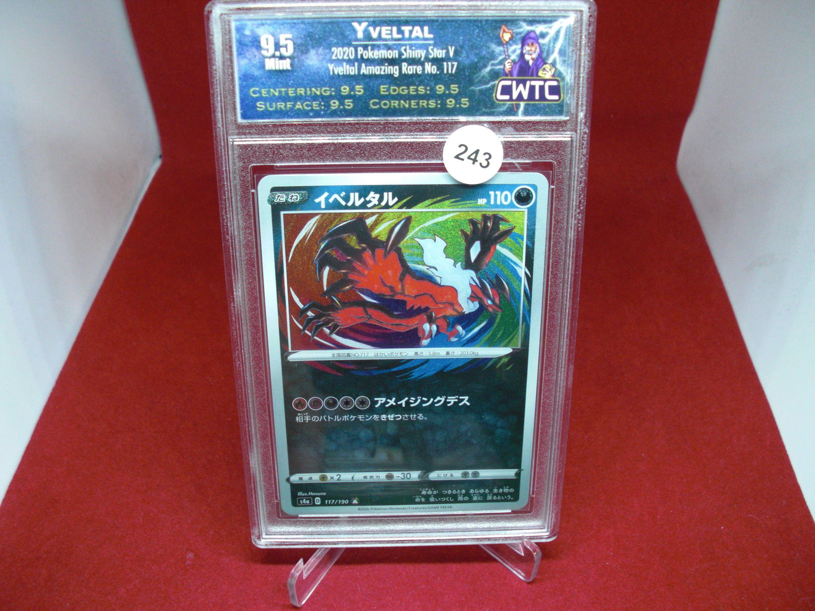 cwtc graded yveltal pokemon mint 9.5 (1 of 1)