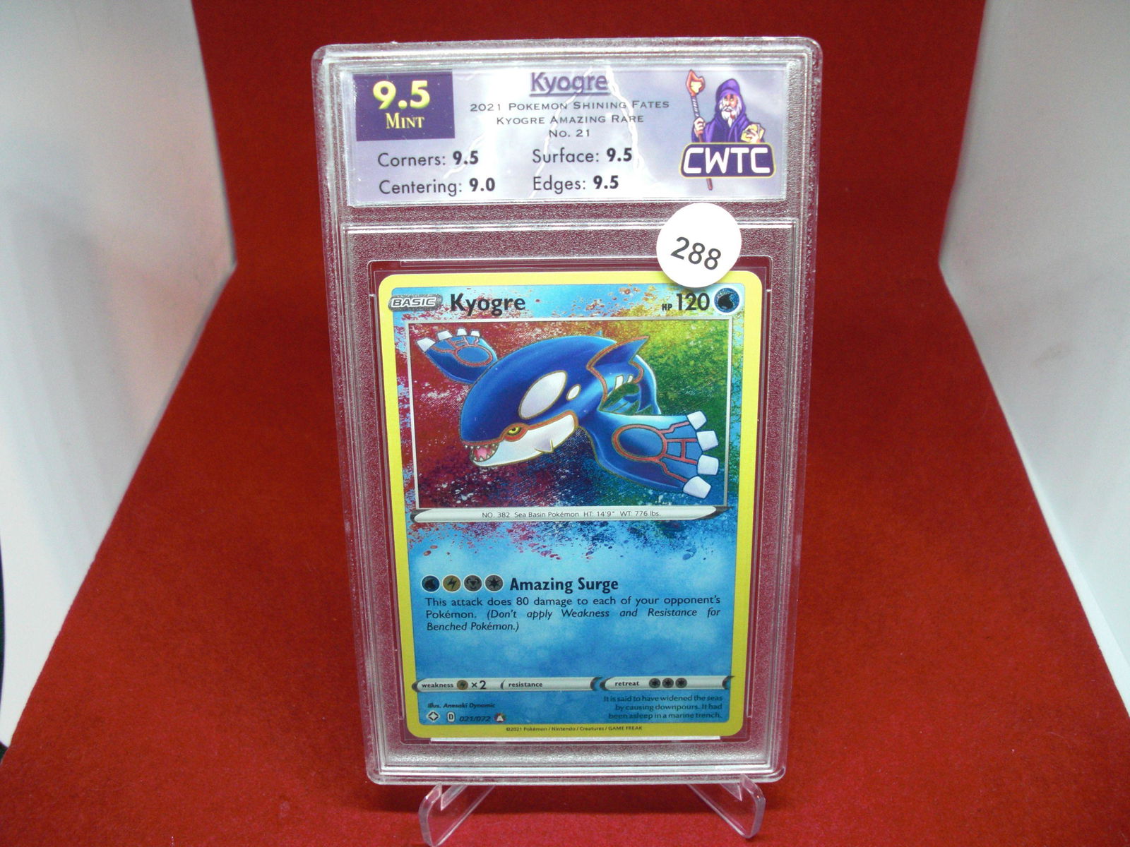 cwtc graded kyogre mint 9.5 pokemon (1 of 1)