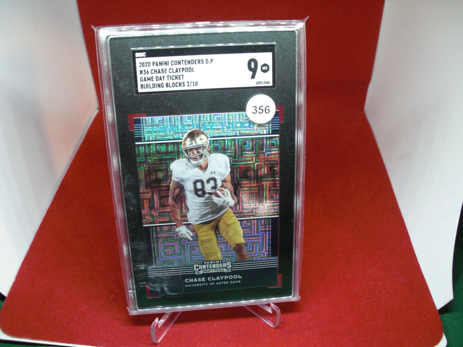 sgc graded 2020 2/10  chase claypool mint 9 (1 of 1)