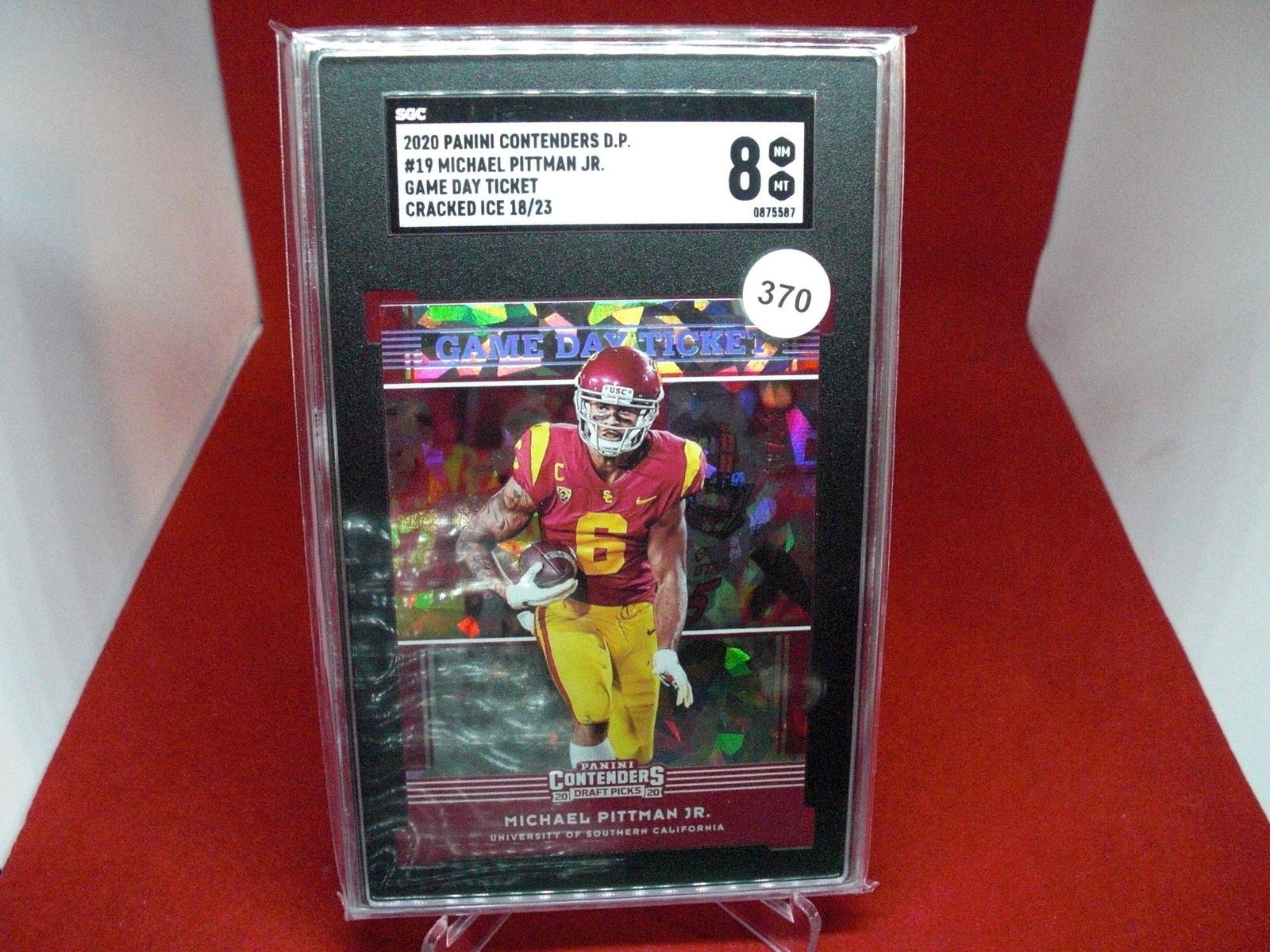 sgc graded 2020 michael pittman jr cracked ice 18/23 (1 of 1)