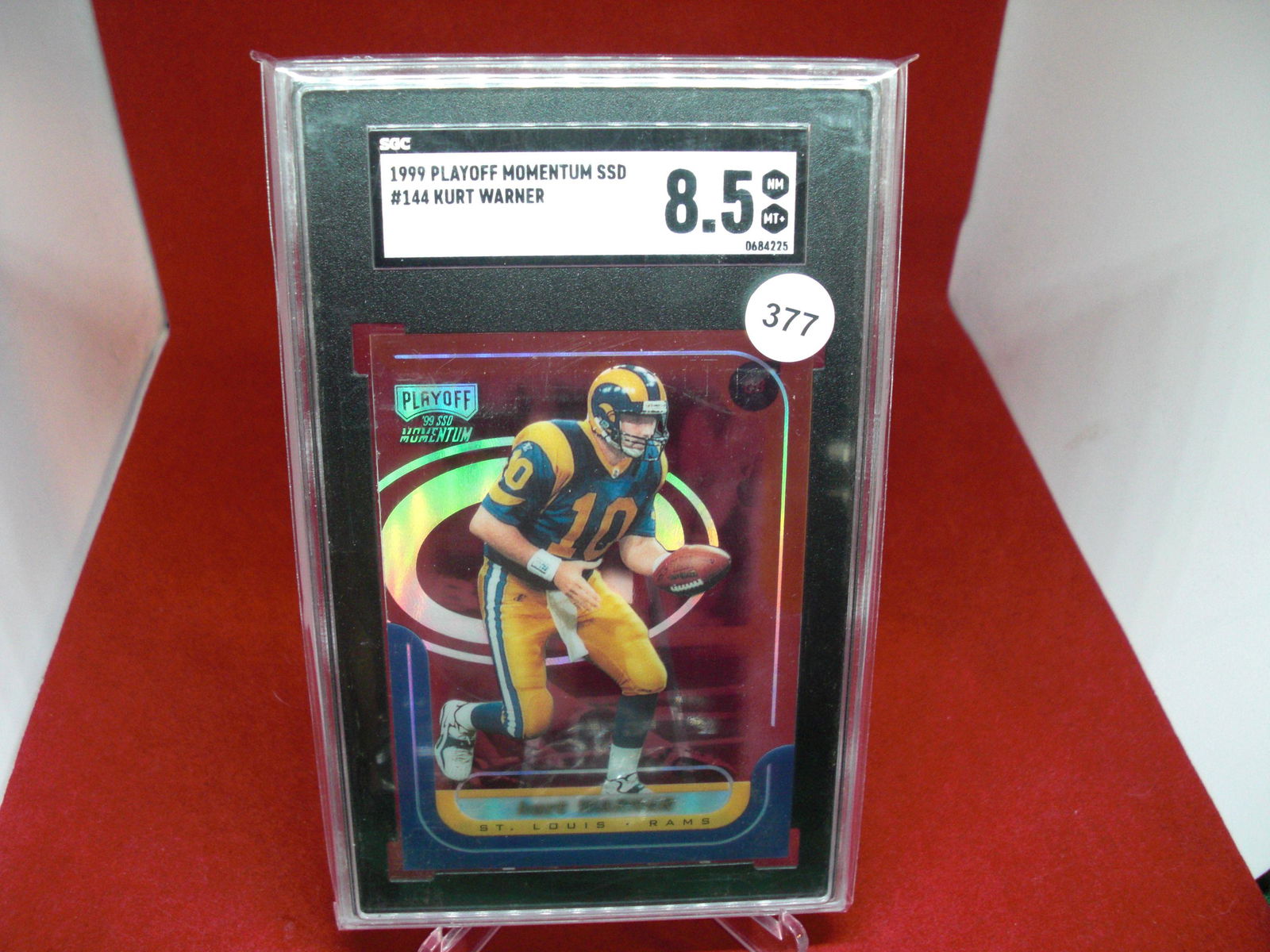 sgc graded 1999 kurt warner mint 8.5 (1 of 1)