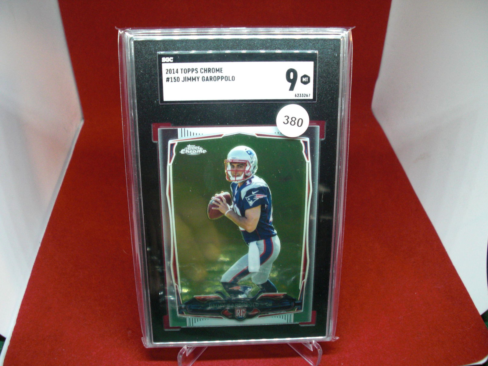 sgc graded 2014 jimmy garoppolo mint 9 (1 of 1)