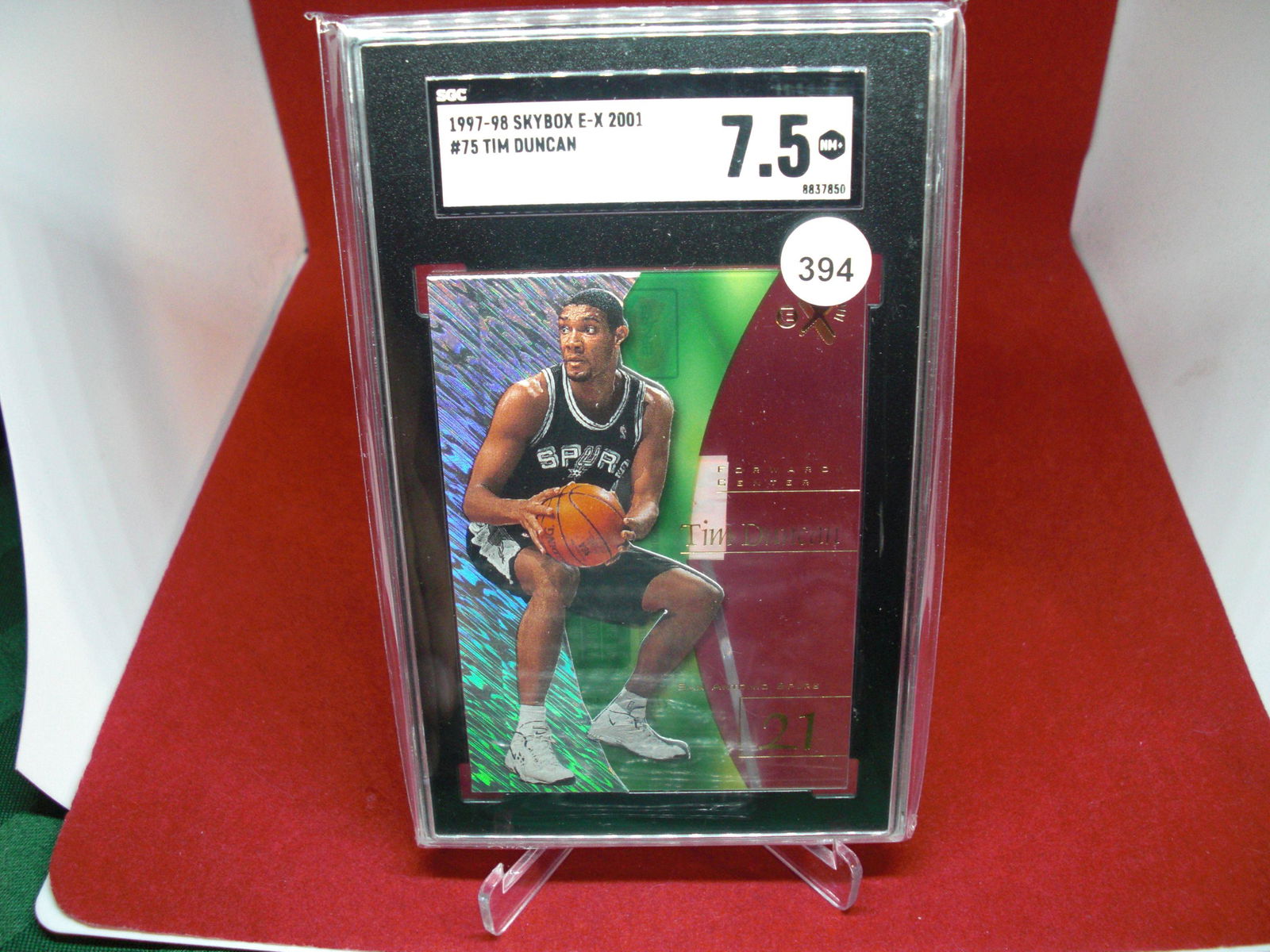 sgc graded tim duncan mint 7.5 (1 of 1)