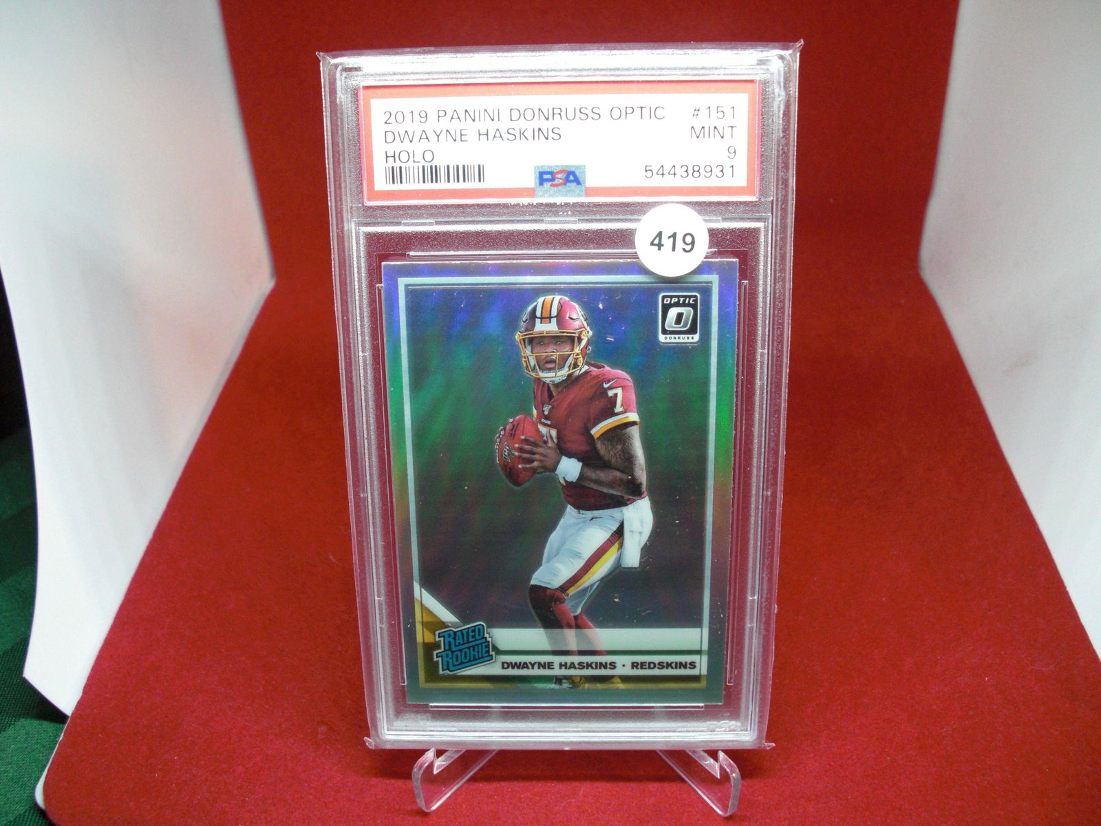 psa graded dwayne haskins halo rated rookie mint 9 (1 of 1)