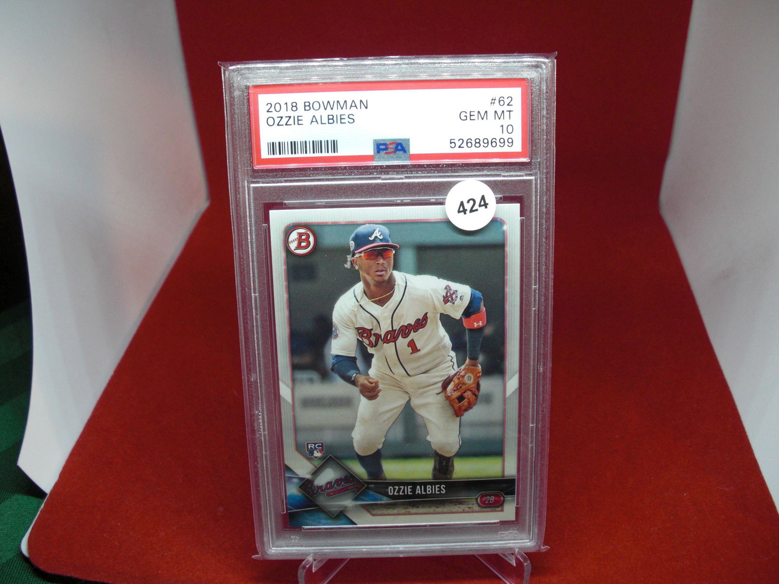 psa ozzie albies 2018 rookie mint 10 (1 of 1)