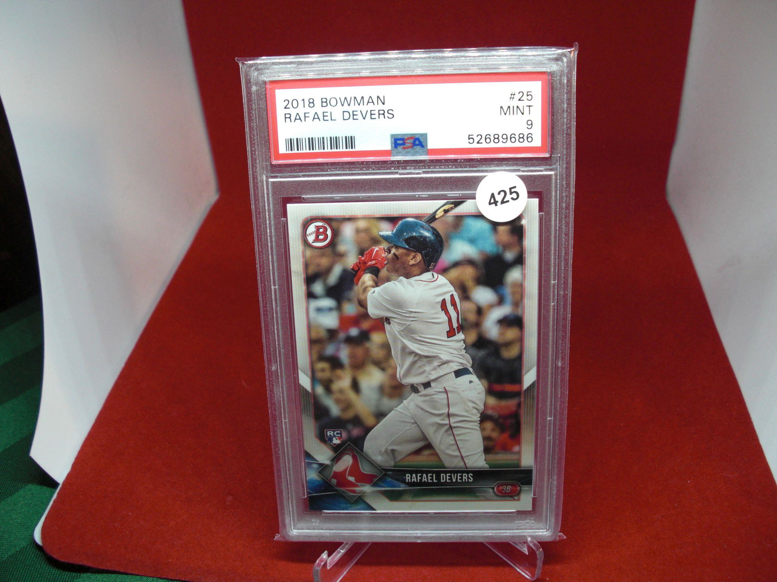 psa 2018 rafael devers mint 9 rookie (1 of 1)