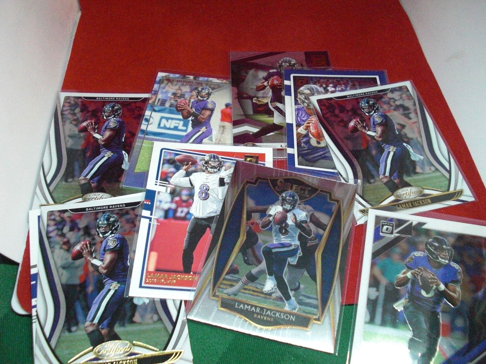 lot of 10 lamar jackson cards (1 of 1)