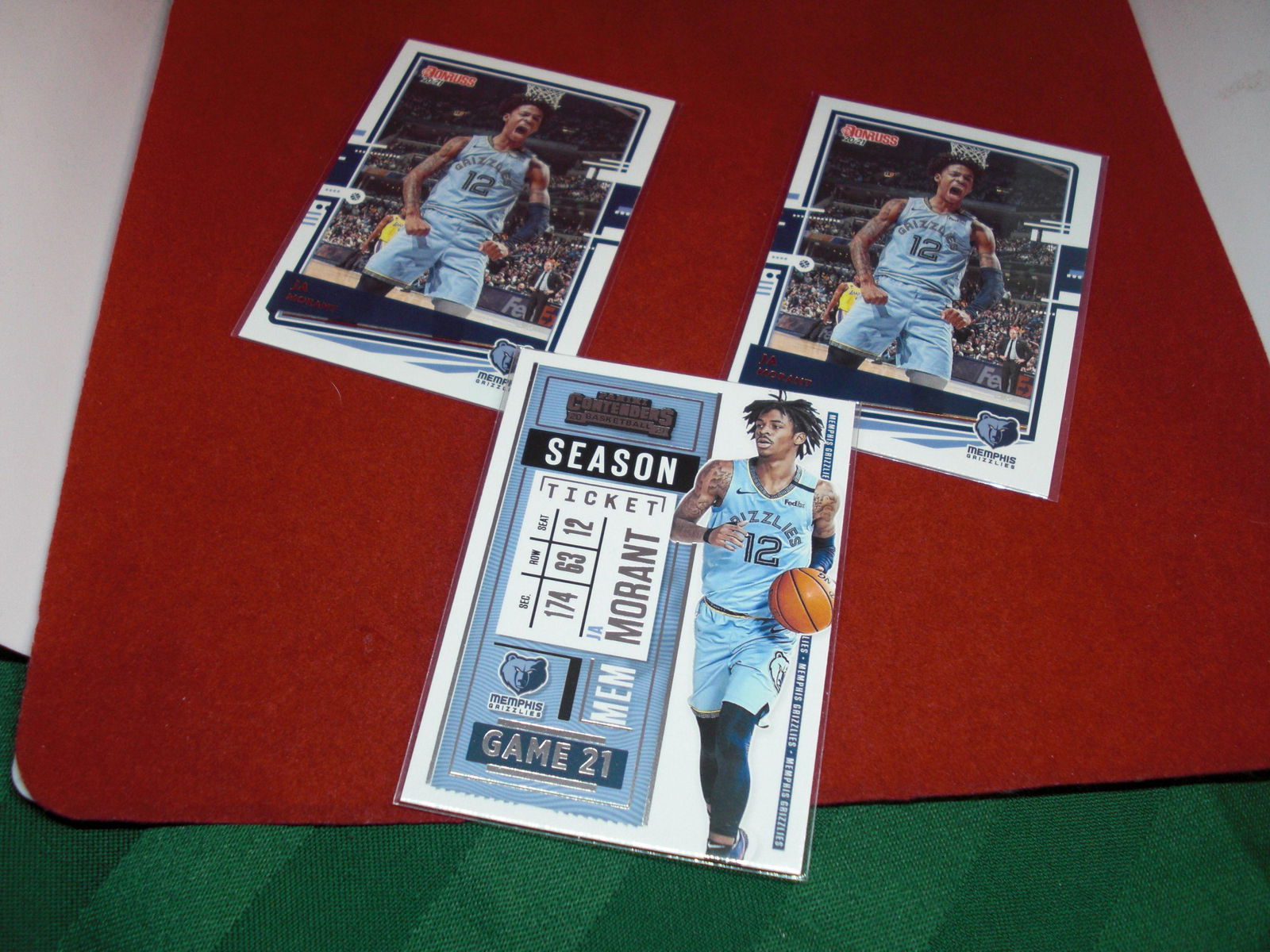 lot of 3 ja morant cards (1 of 1)