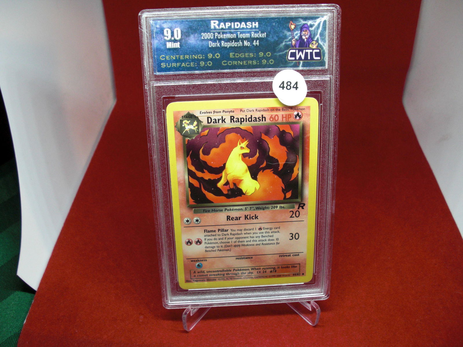 cwtc graded rapidash mint 9 pokemon (1 of 1)