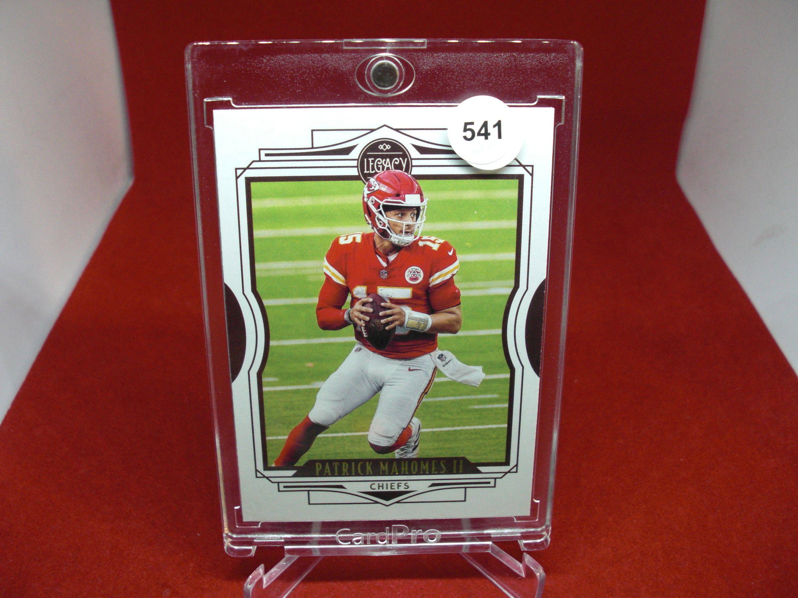 patrick mahomes chiefs: in hard plastic case