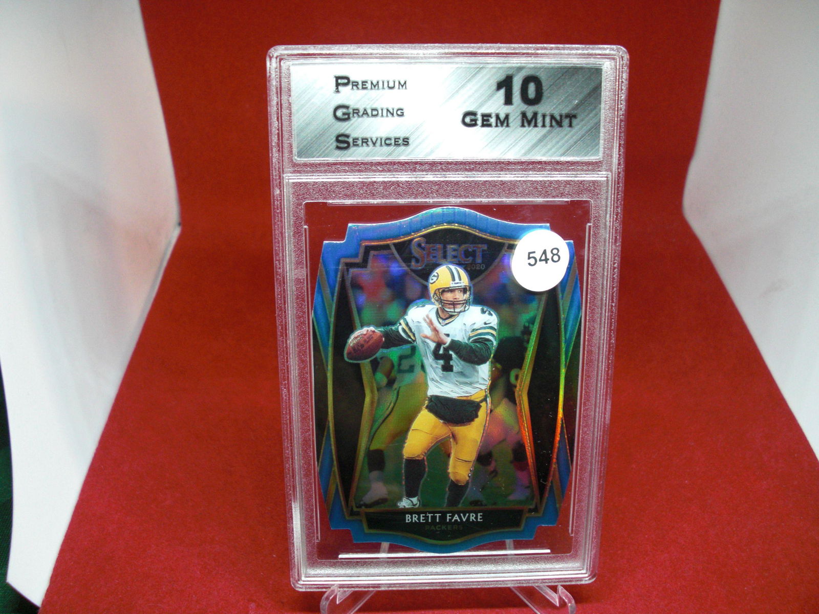 pgs graded brett favre die cut mint 10 (1 of 1)