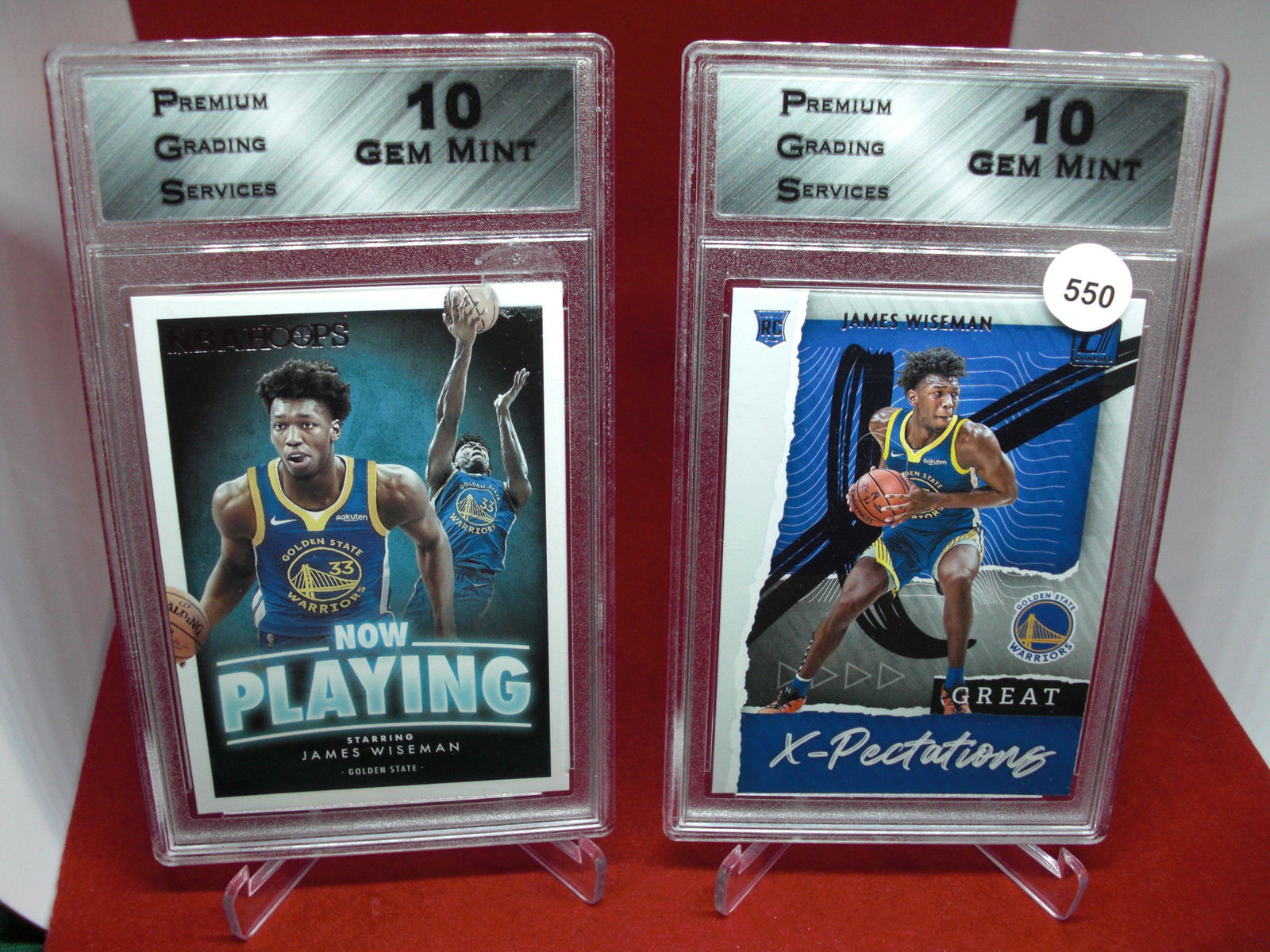 lot of 2 pgs graded james wiseman mint 10's (1 of 1)