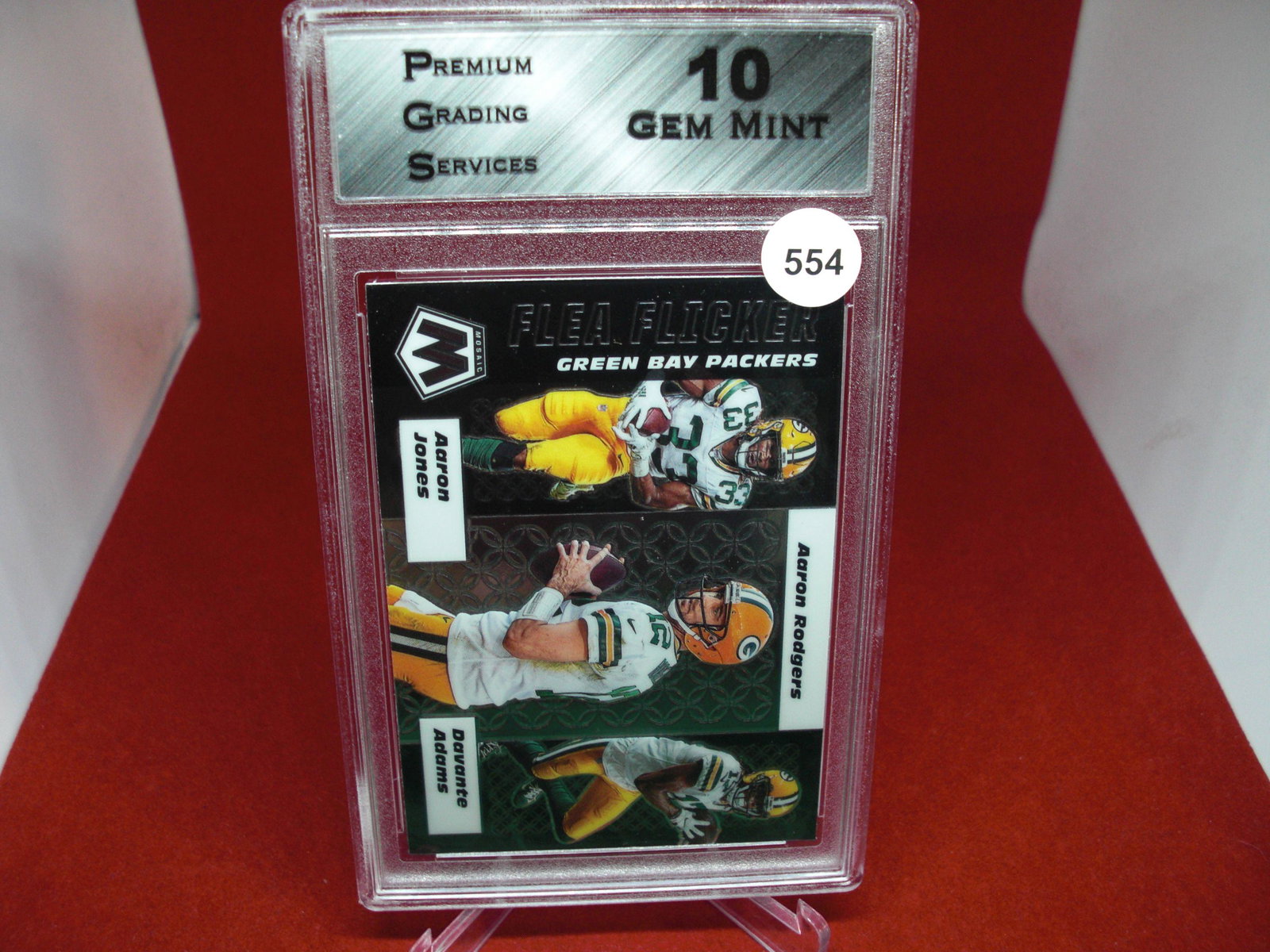 pgs graded green bay packers mint 10: nice graded card