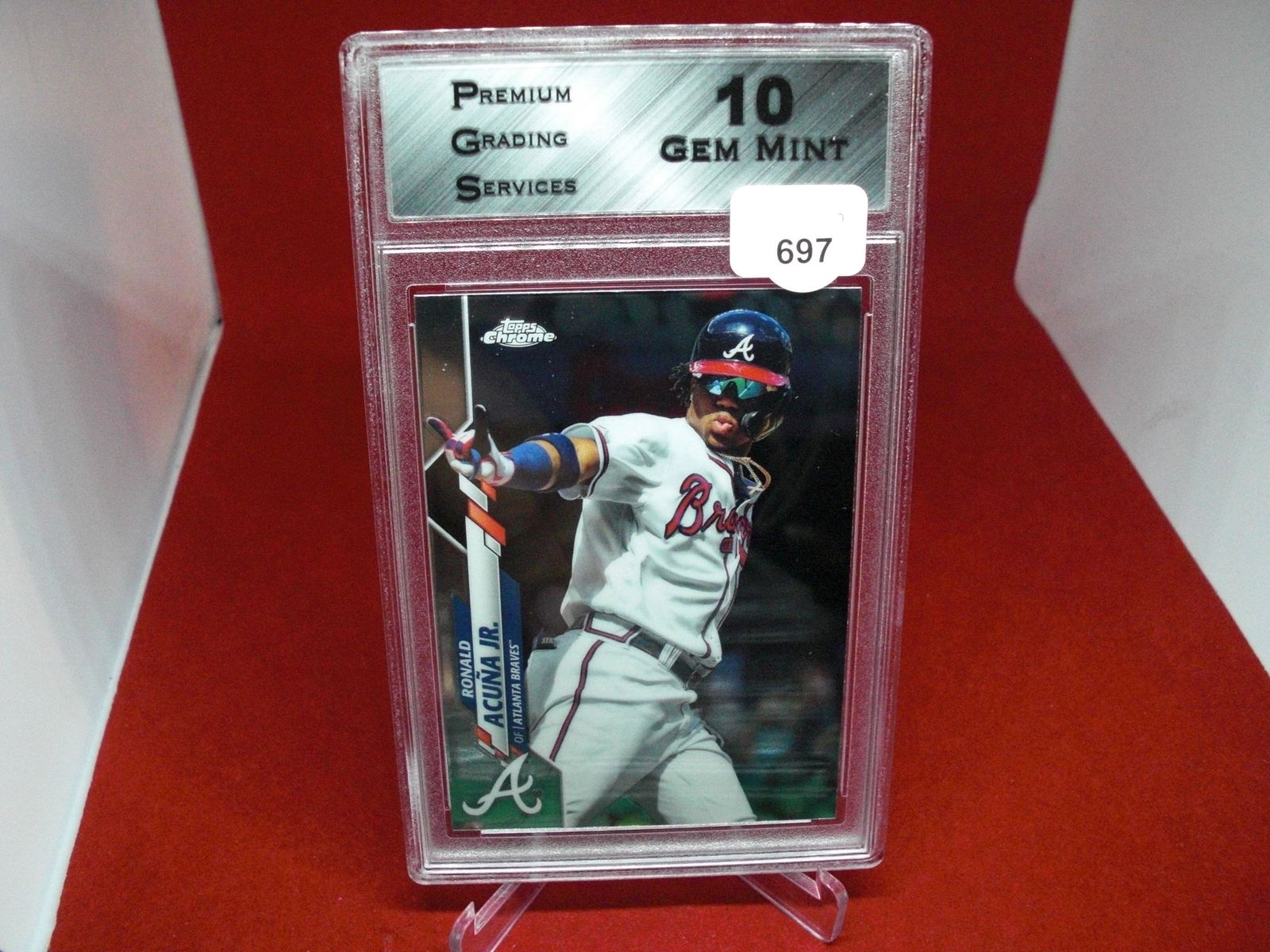 pgs graded ronald acuna jr mint 10 (1 of 1)