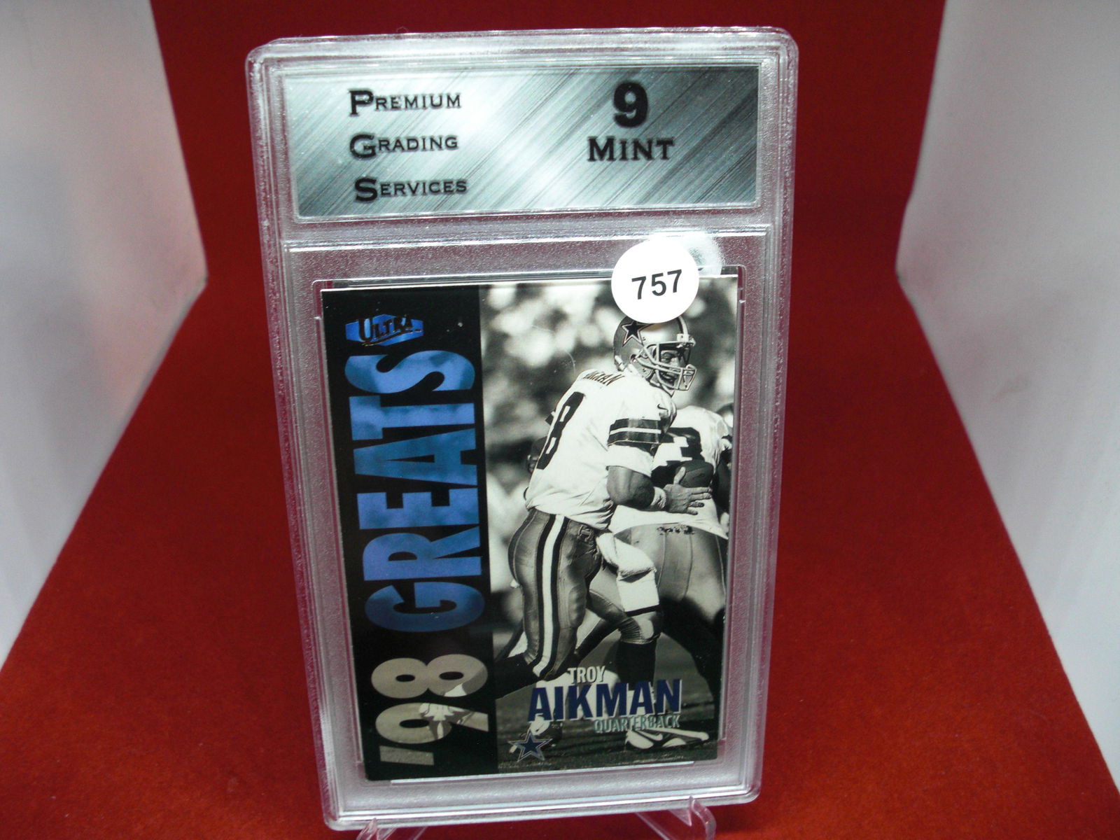 pgs graded troy aikman mint 9 (1 of 1)