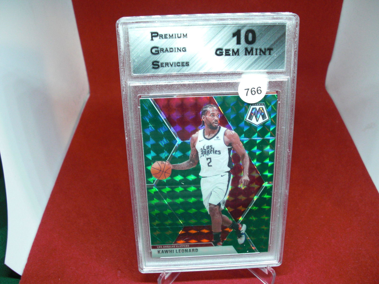 pgs graded kawhi leonard mint 10 green (1 of 1)