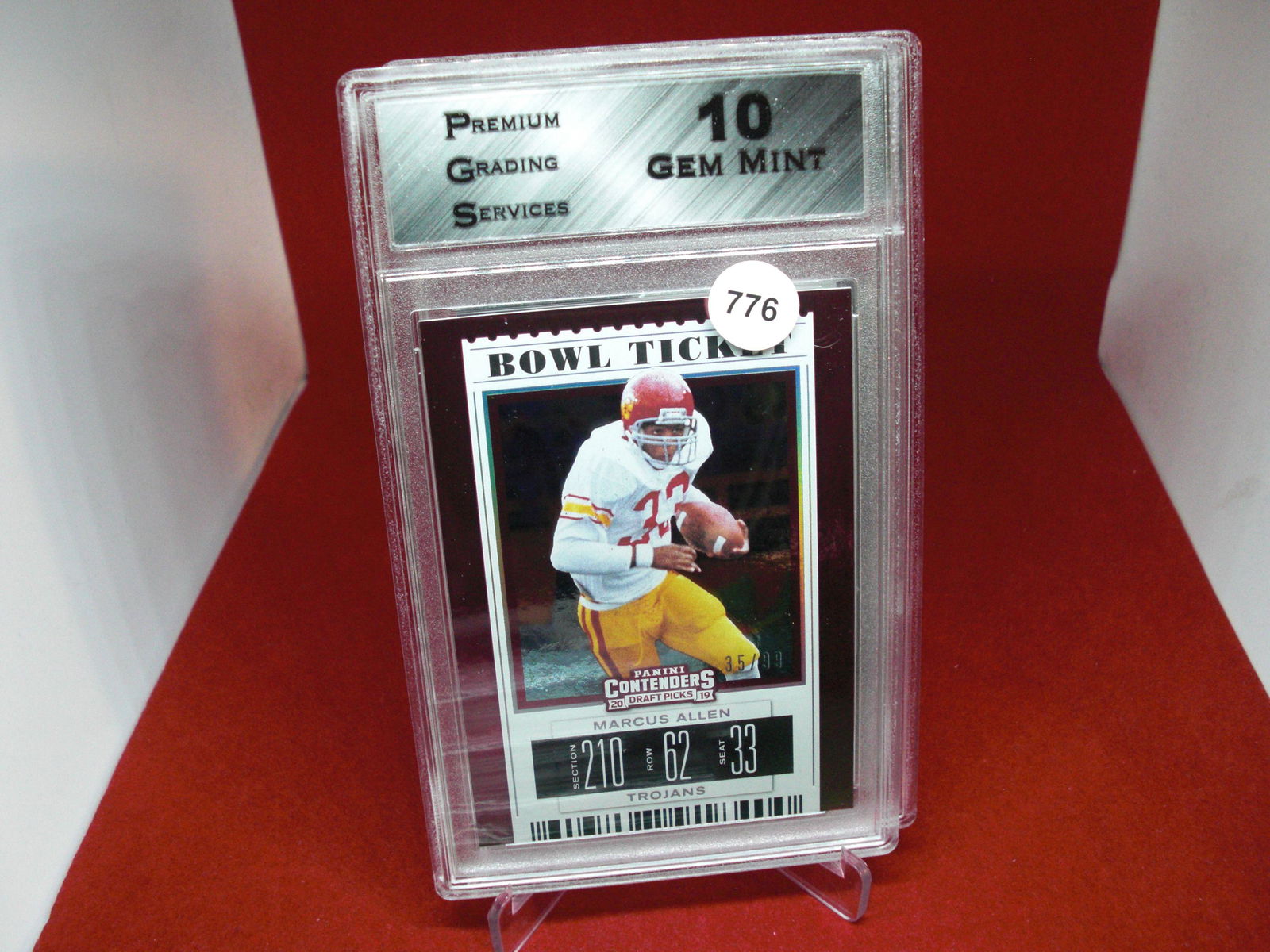 pgs graded marcus allen mint 10 (1 of 1)