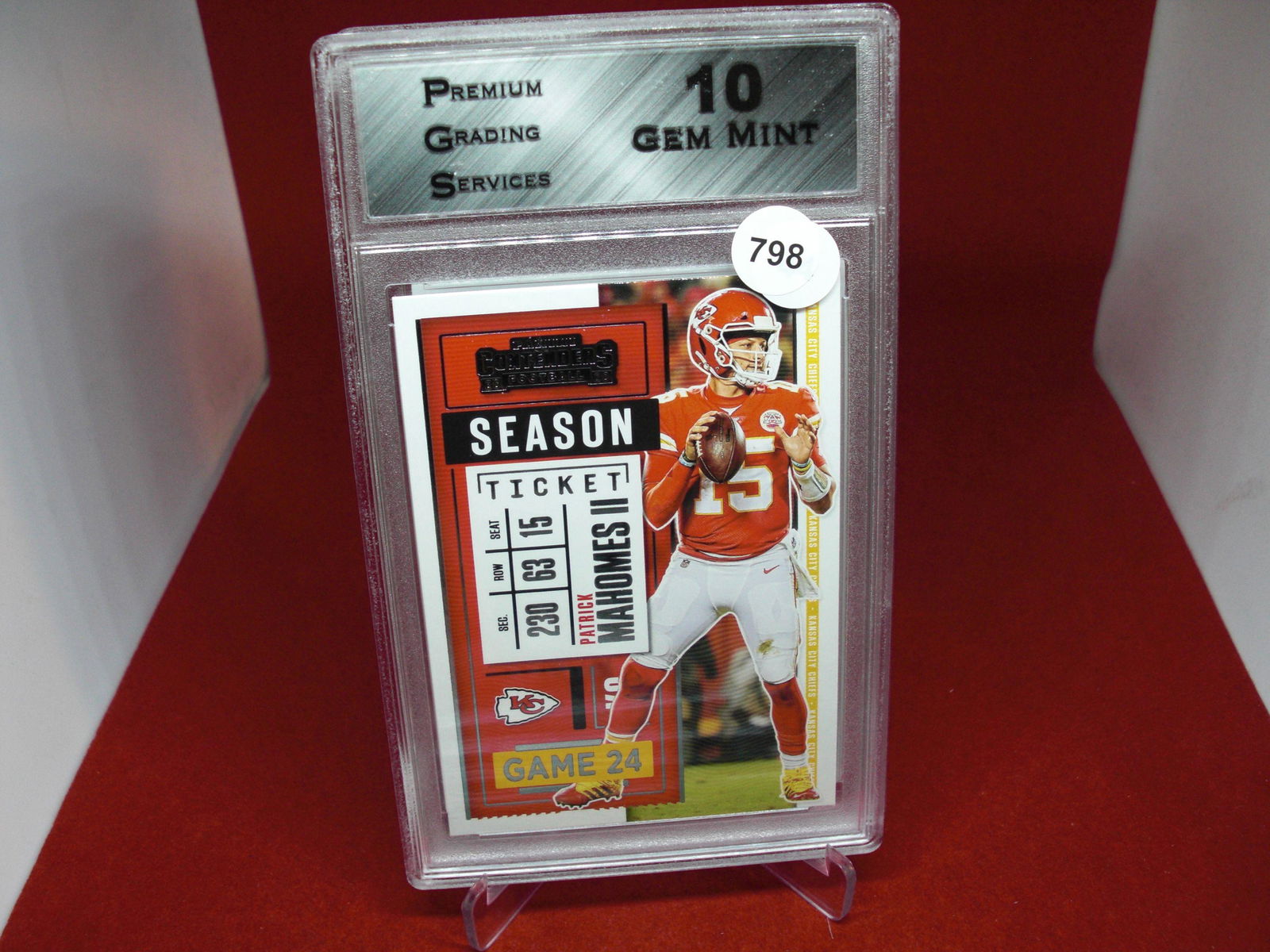 pgs graded patrick mahomes mint 10 (1 of 1)