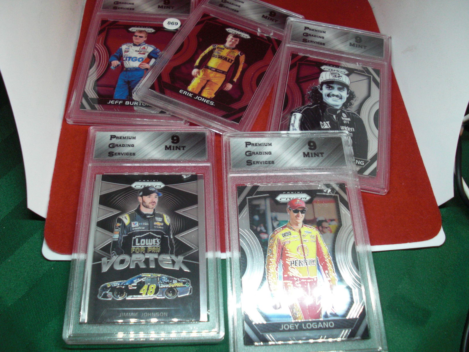 pgs graded 5 nascar cards mint 9 (1 of 1)