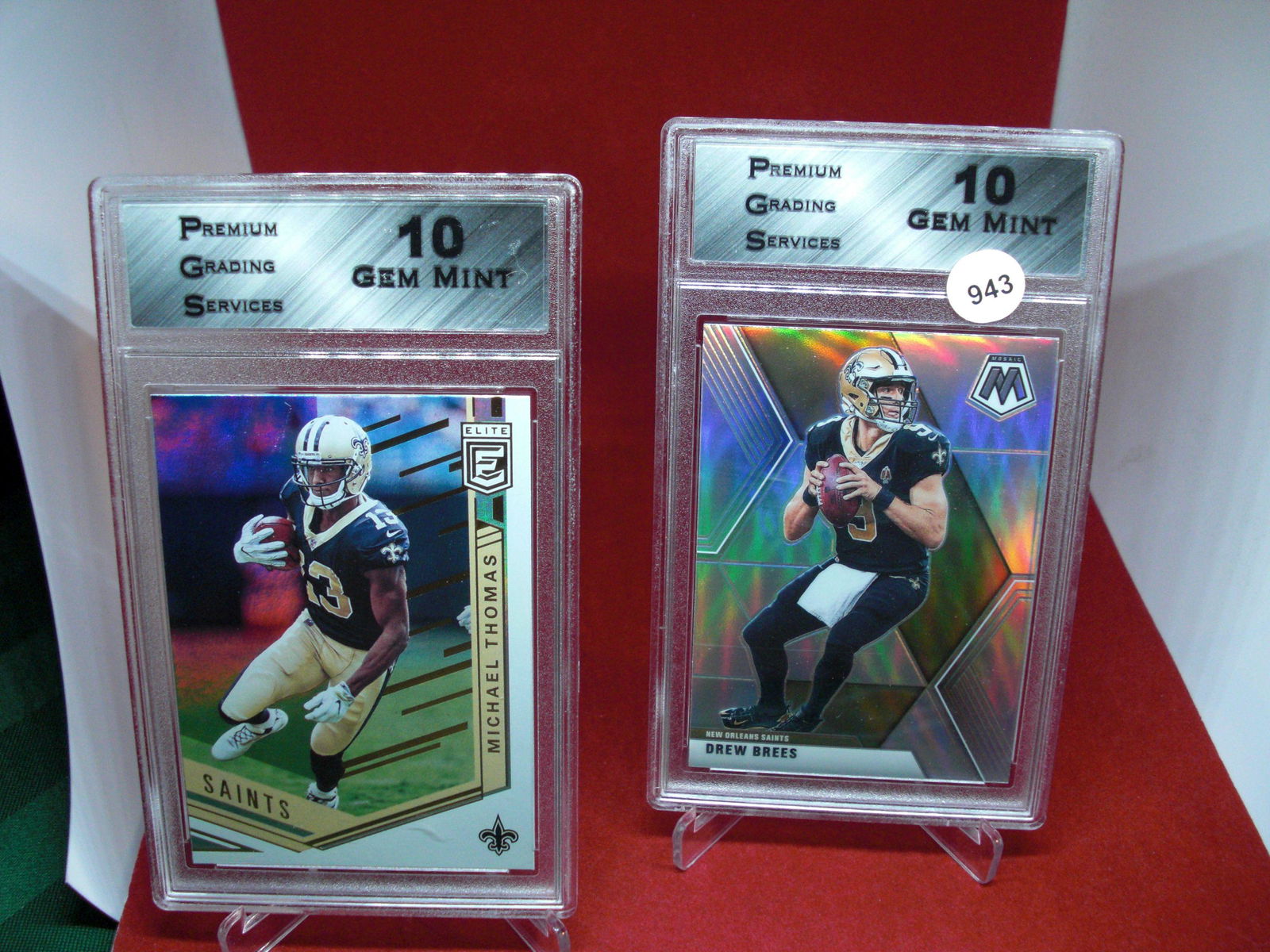 pgs graded lot of 2 football mint 10's (1 of 1)