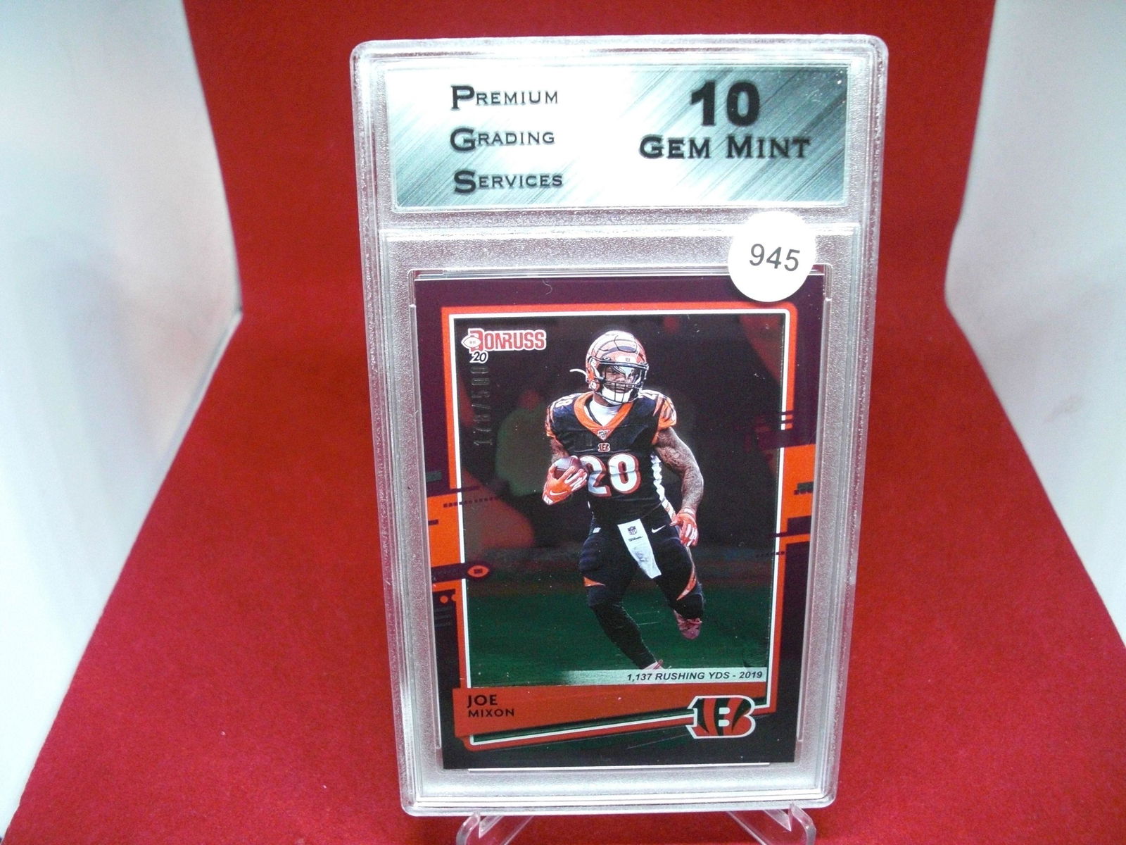 pgs graded joe mixon 178/500 mint 10 (1 of 1)