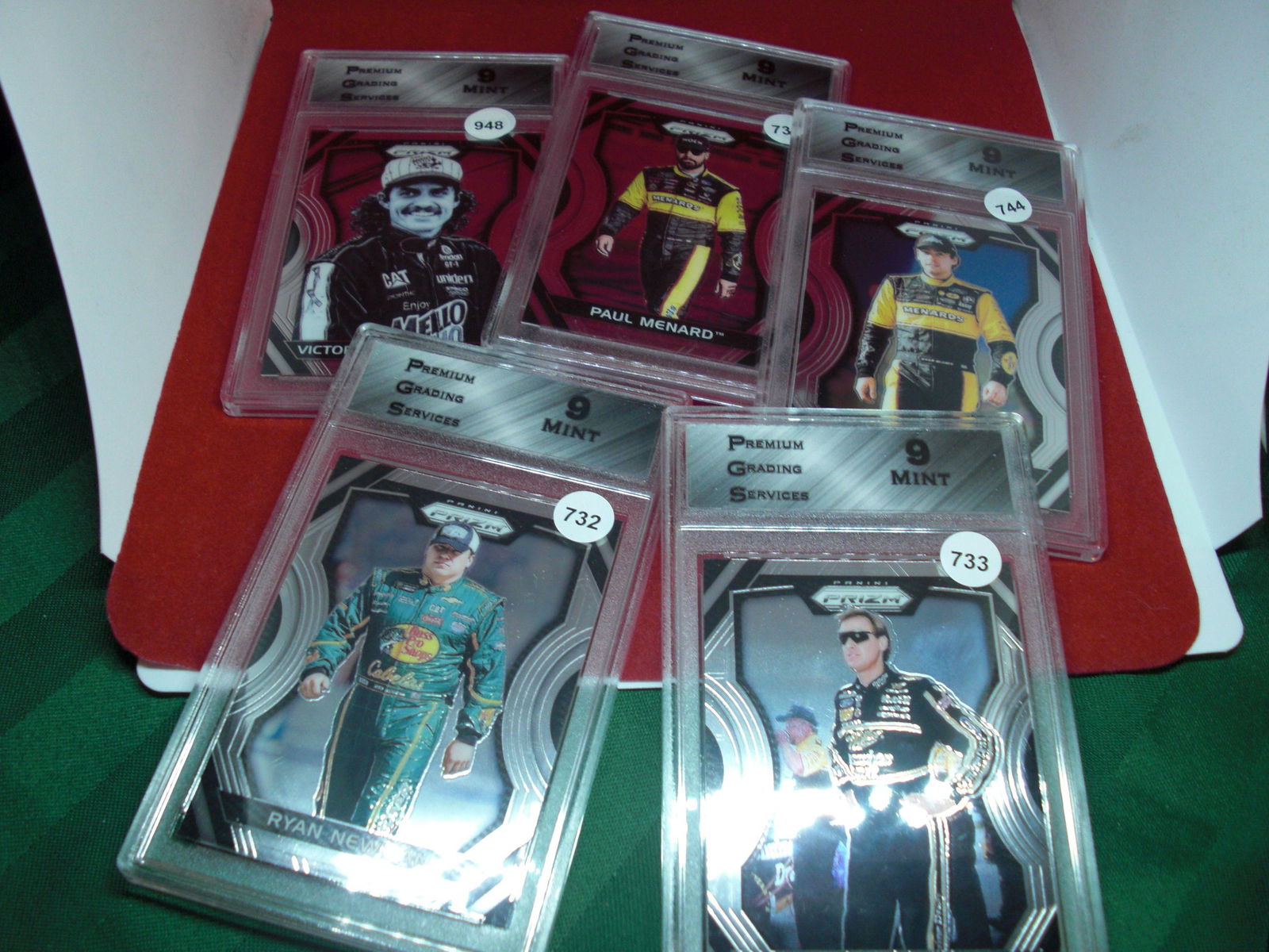 pgs graded lot of 5 nascar cards mint 9 (1 of 1)