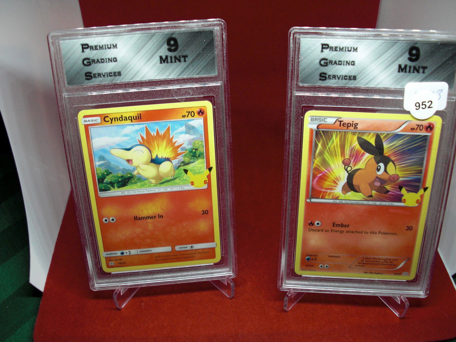 pgs graded lot of 2 pokemon cards mint 9 (1 of 1)