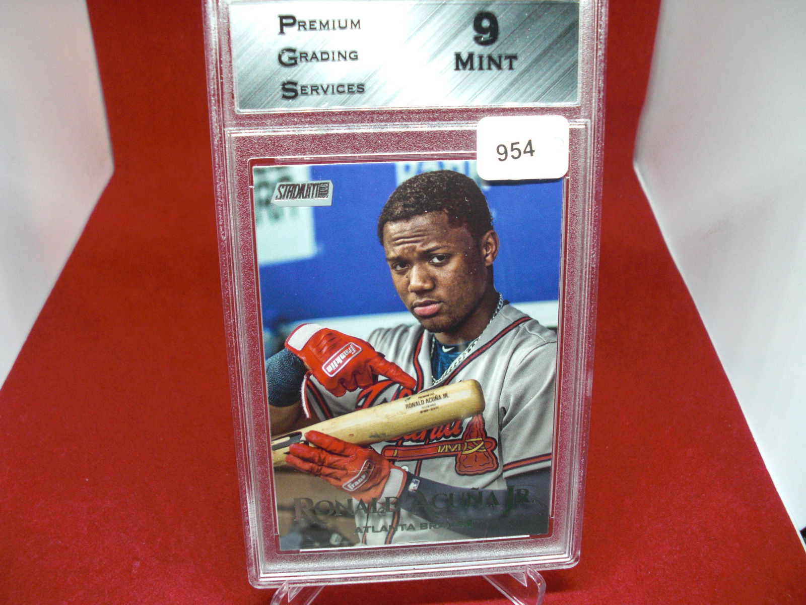 pgs graded ronald acuna jr mint 9 (1 of 1)