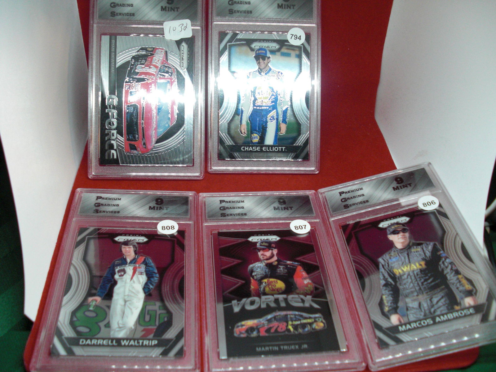 pgs graded lot of 5 graded mint 10's: nice graded card