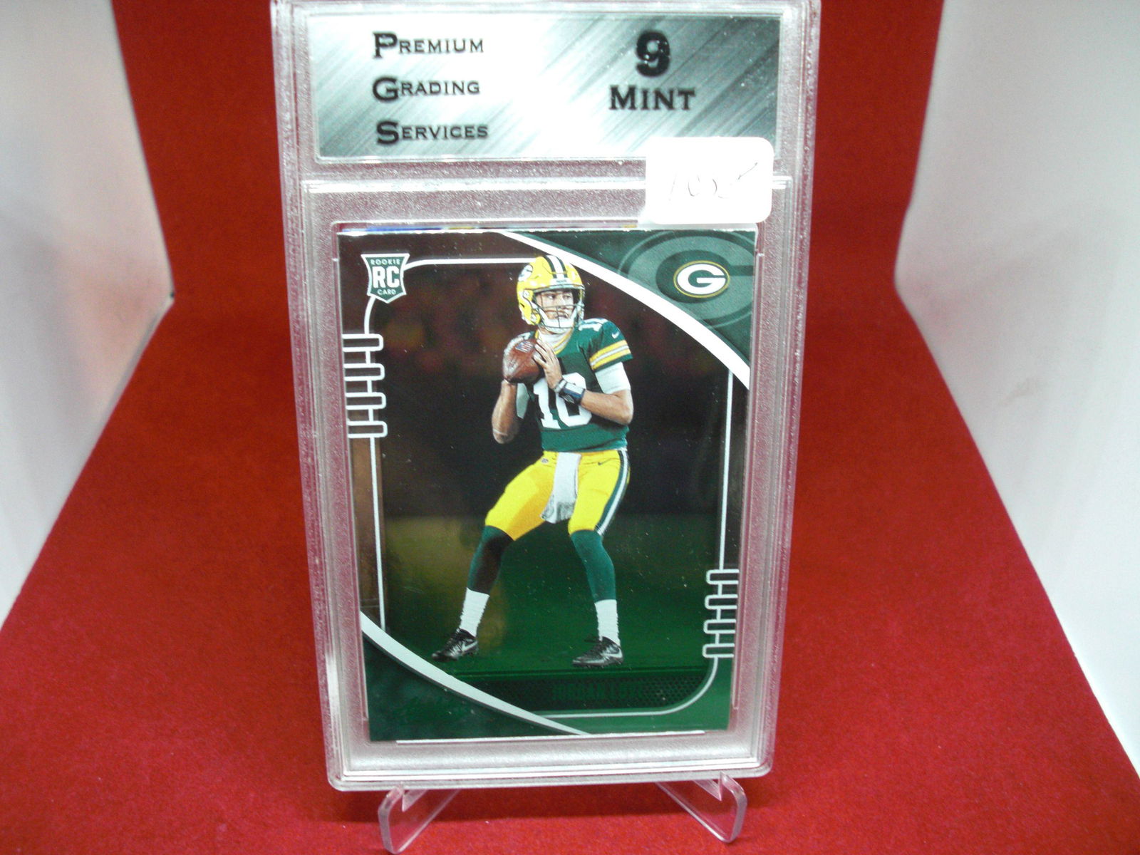 pgs graded jordan love rookie mint 9 (1 of 1)