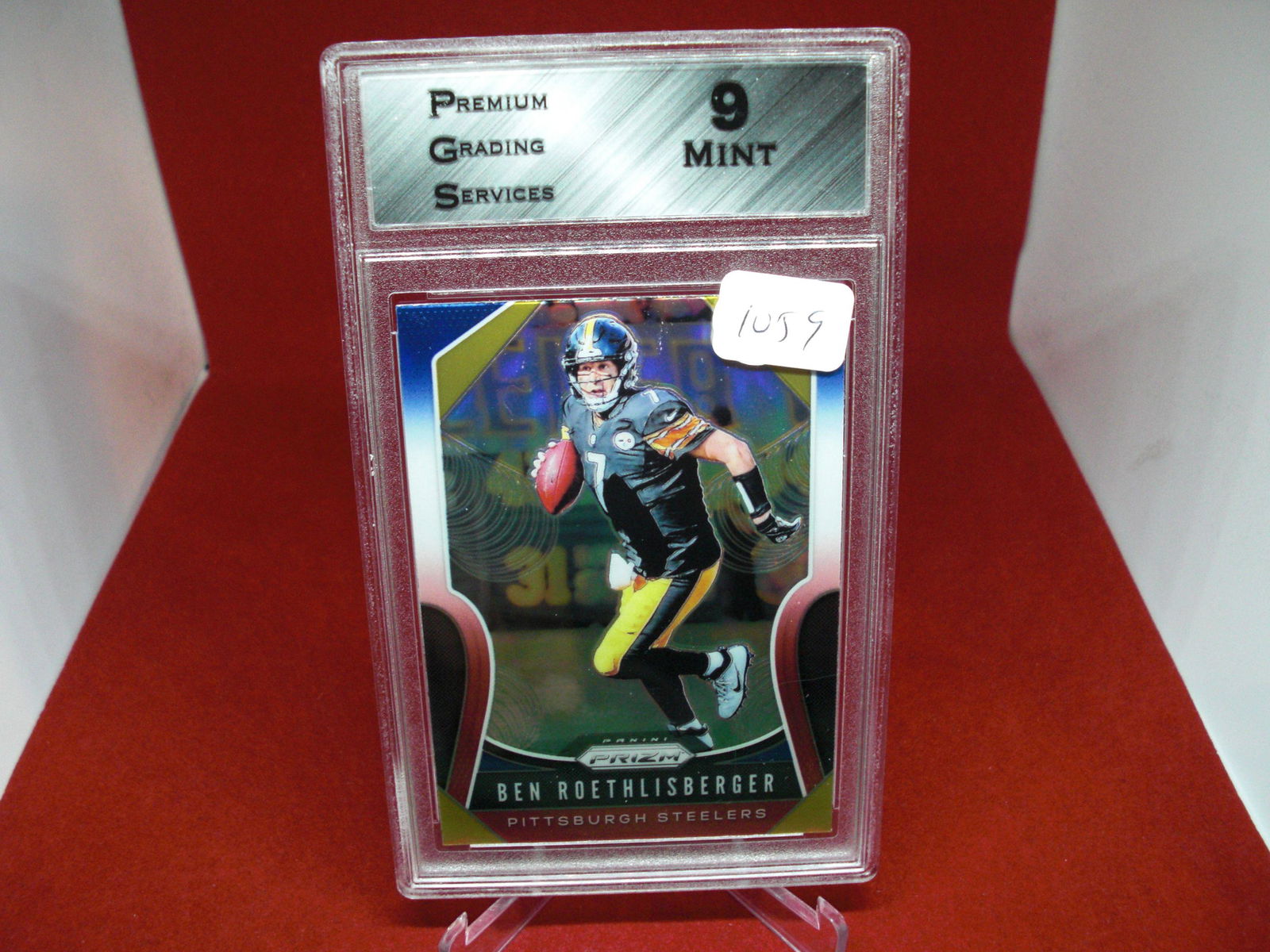 pgs graded ben roethlisberger prizm mint 9 (1 of 1)