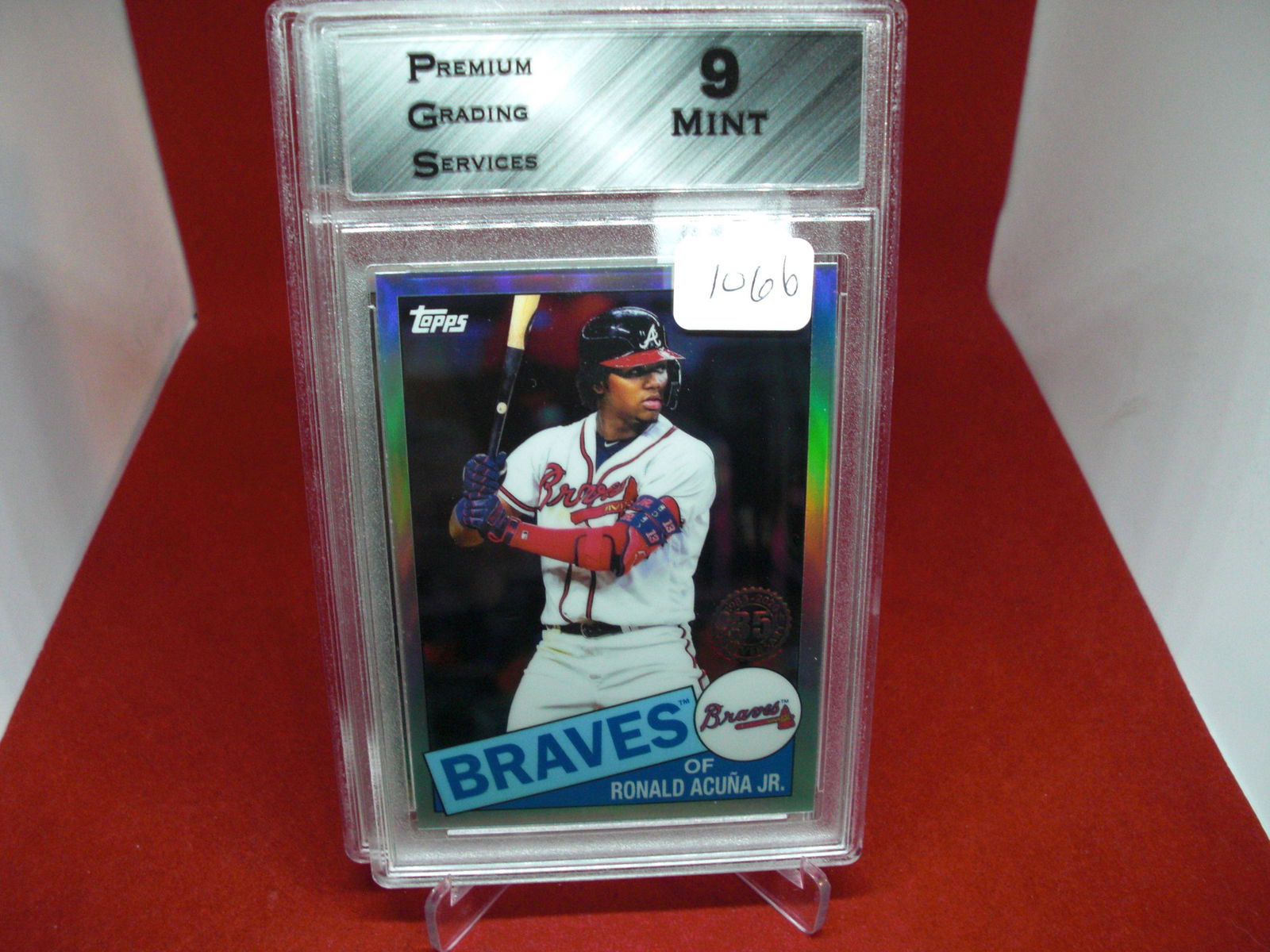 pgs graded ronald acuna jr mint 9 (1 of 1)