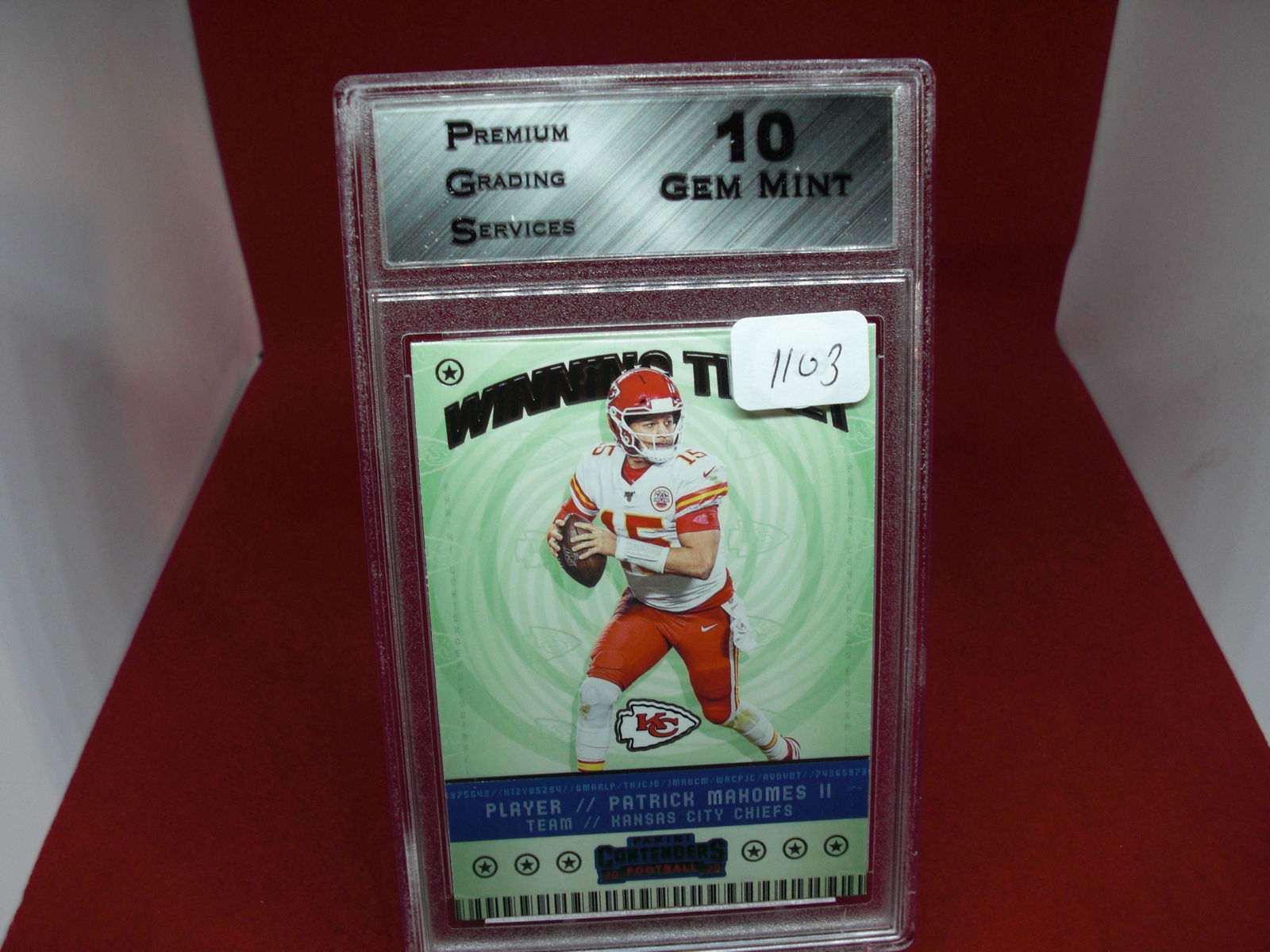 pgs graded patrick mahomes mint 10 (1 of 1)