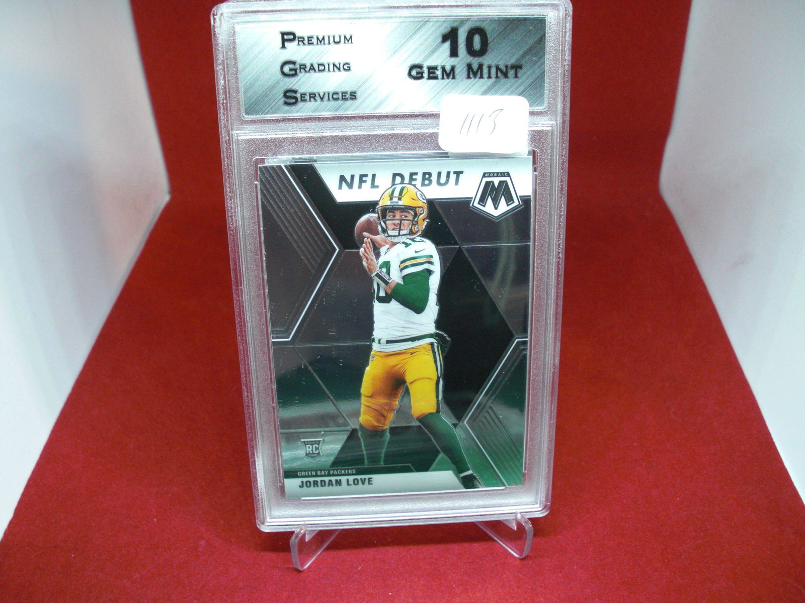 pgs graded jordan love rookie mint 10 (1 of 1)