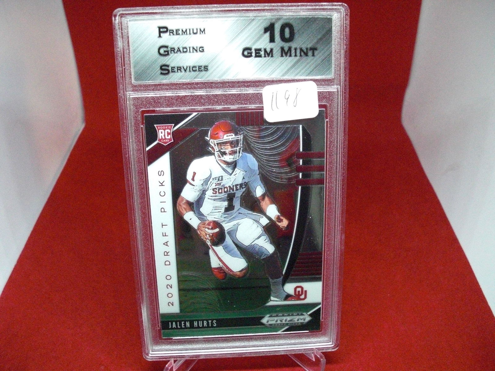 pgs graded jalen hurts rookie mint 10 (1 of 1)