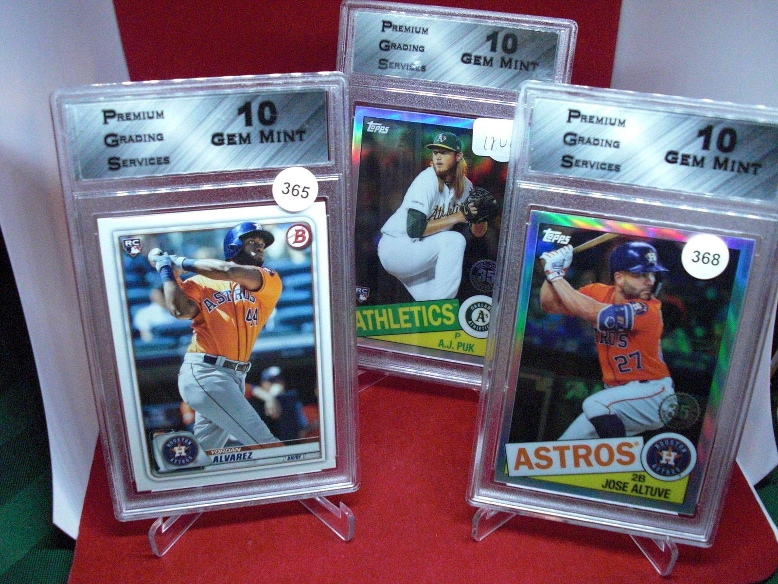 pgs graded lot of 3 baseball mint 10's (1 of 1)