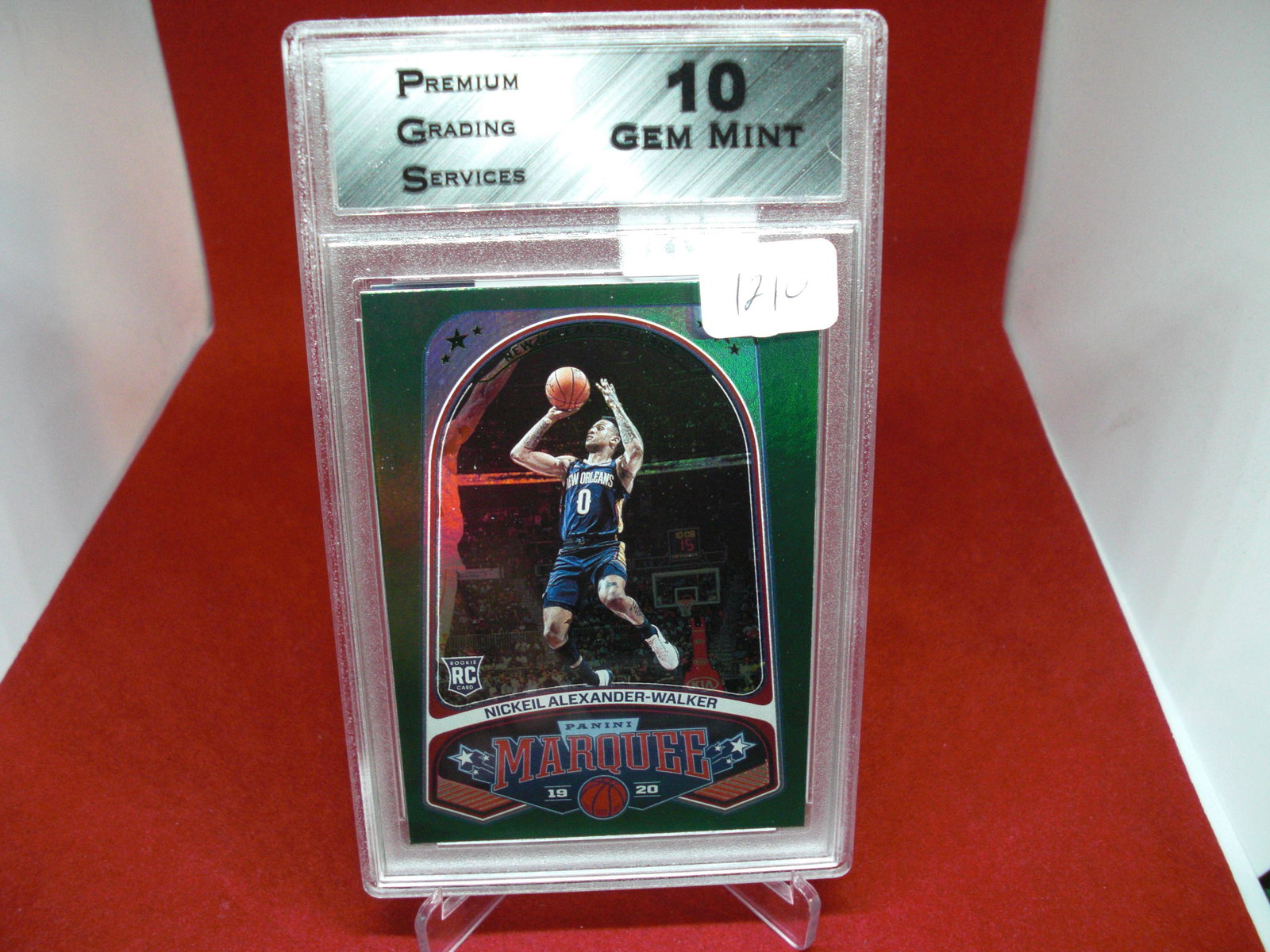pgs graded green rookie nickeil walker mint 10: nice graded card