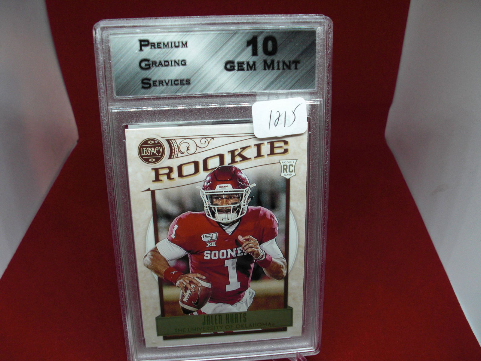 pgs graded jalen hurts rookie mint 10 (1 of 1)