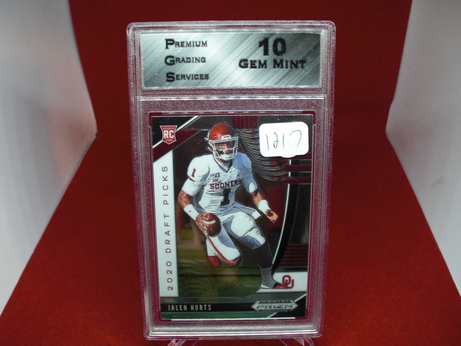 pgs graded jalen hurts rookie mint 10 (1 of 1)