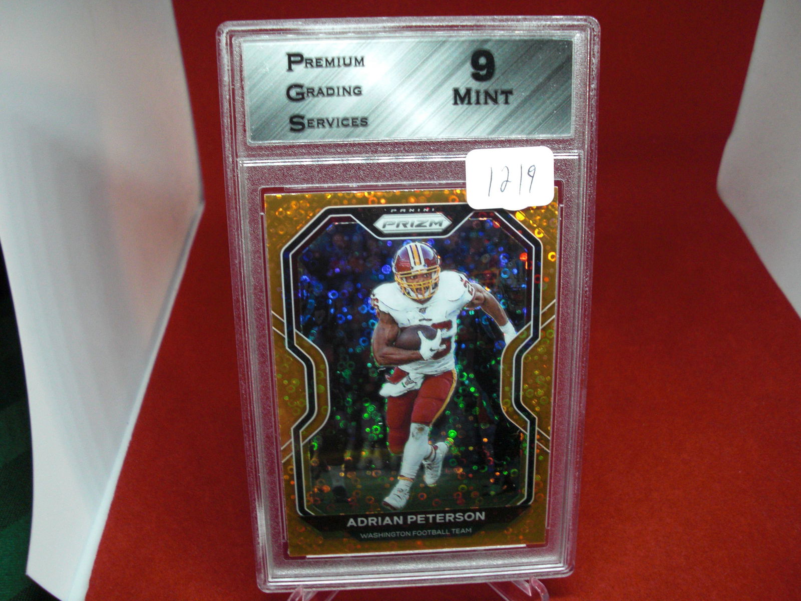 pgs graded adrian peterson orange mint 9 (1 of 1)