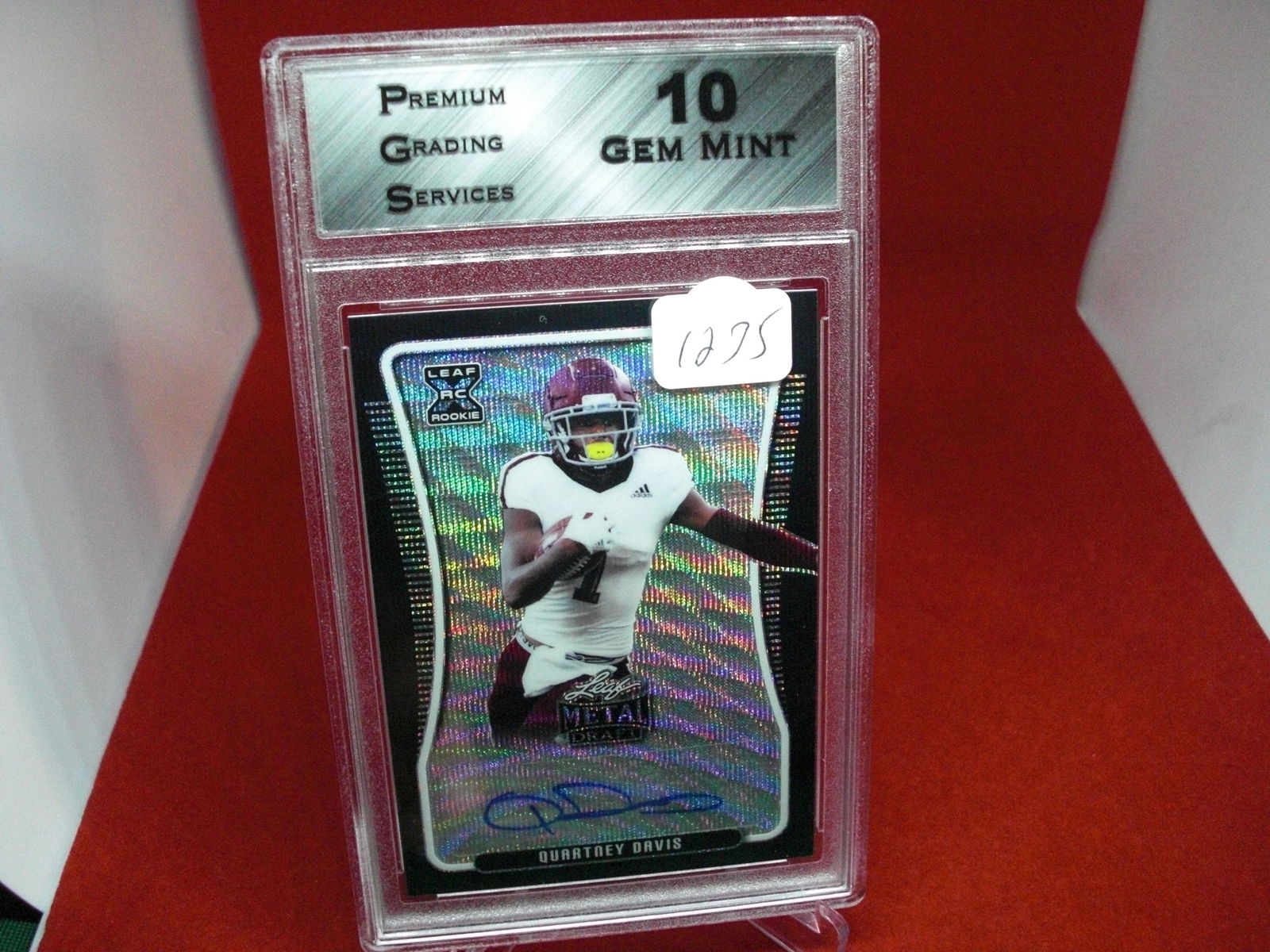 pgs graded auto quartrey davis mint 10 4/7 (1 of 1)