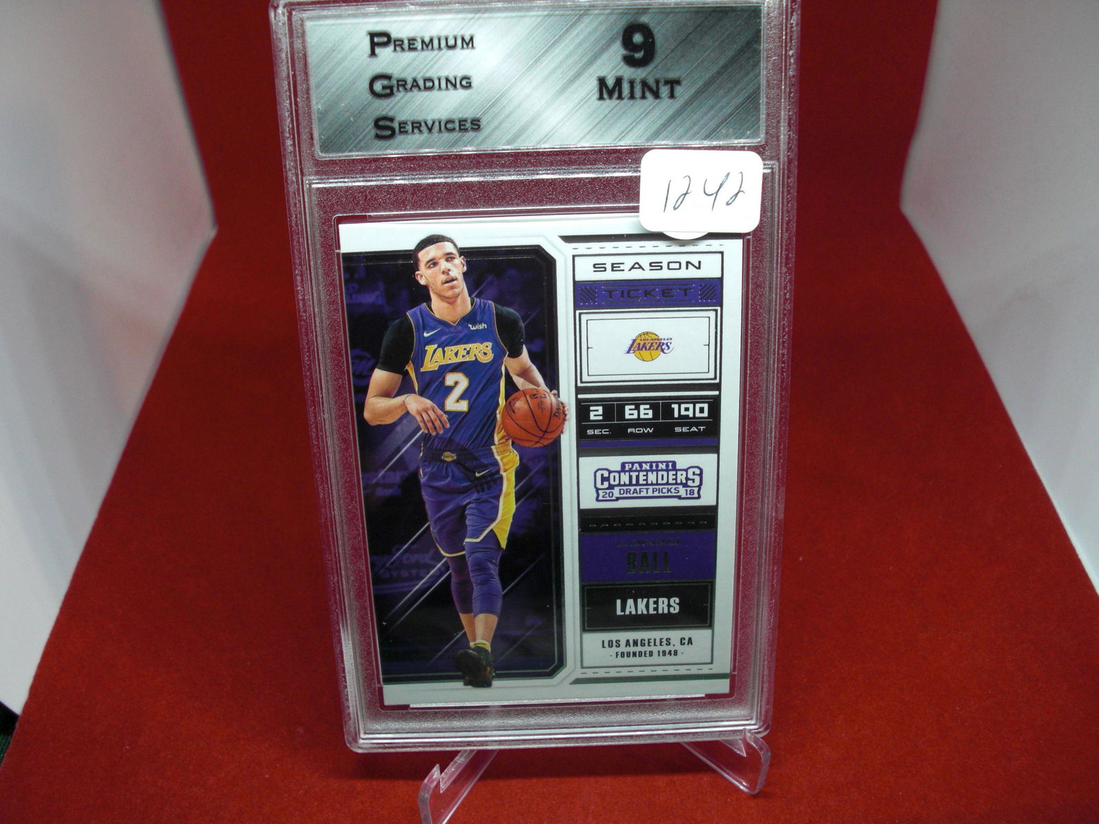pgs graded lonzo ball mint 9 (1 of 1)