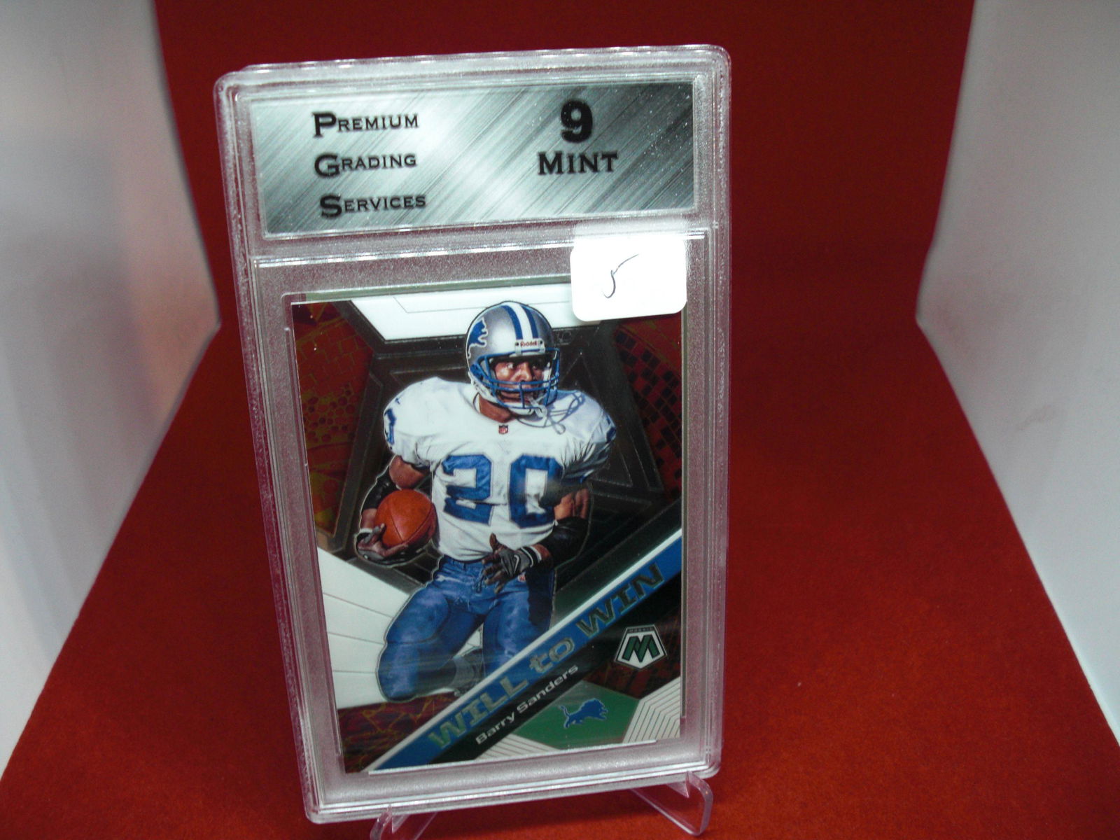 pgs graded barry sanders mint 9 (1 of 1)