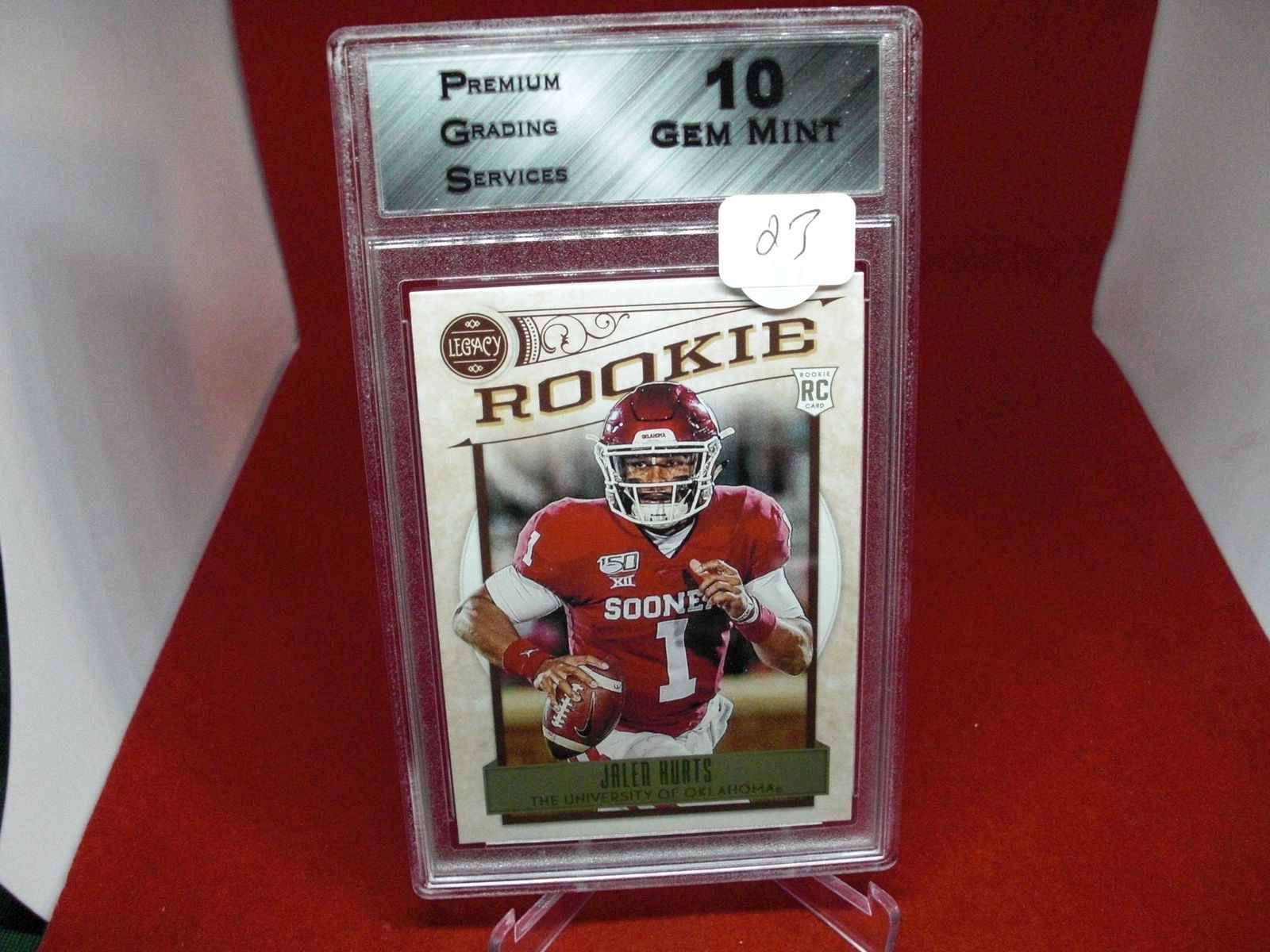 pgs graded jalen hurts rookie mint 10 (1 of 1)