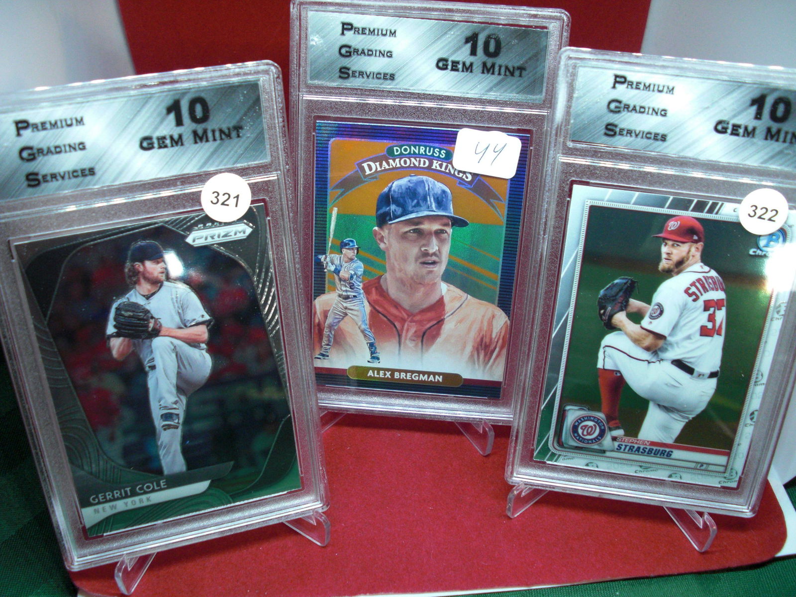 pgs graded lot of 3 baseball mint 10's (1 of 1)